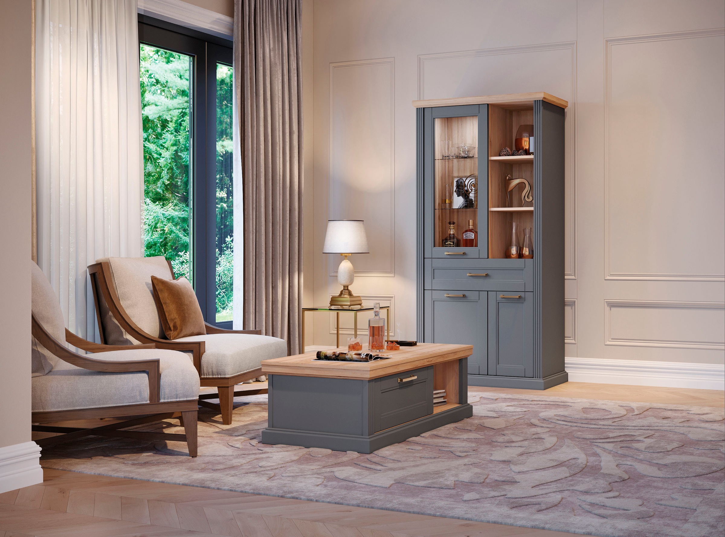 Home affaire Couchtisch »Tara«, mit Soft-Close-Funktion, mit Rollen und Stauraum