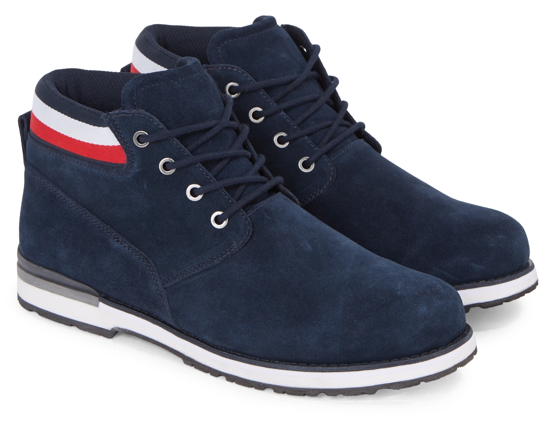 Tommy Hilfiger Schnürboots »CORE HILFIGER SUEDE BOOT«, mit Anziehlasche