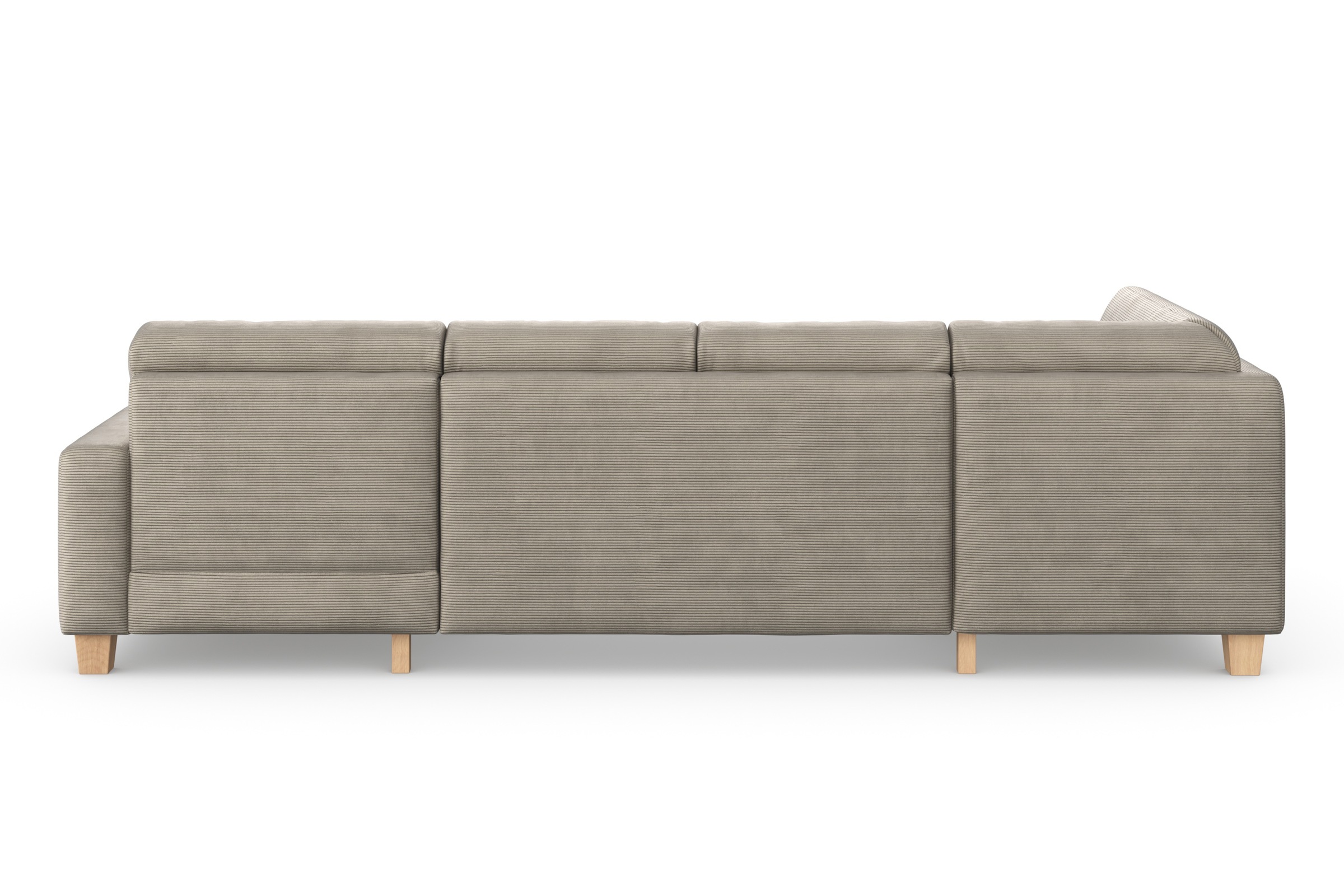 Home affaire Wohnlandschaft »Summer U-Form«, mit oder ohne Bettfunktion und Bettkasten, Cord-Bezug