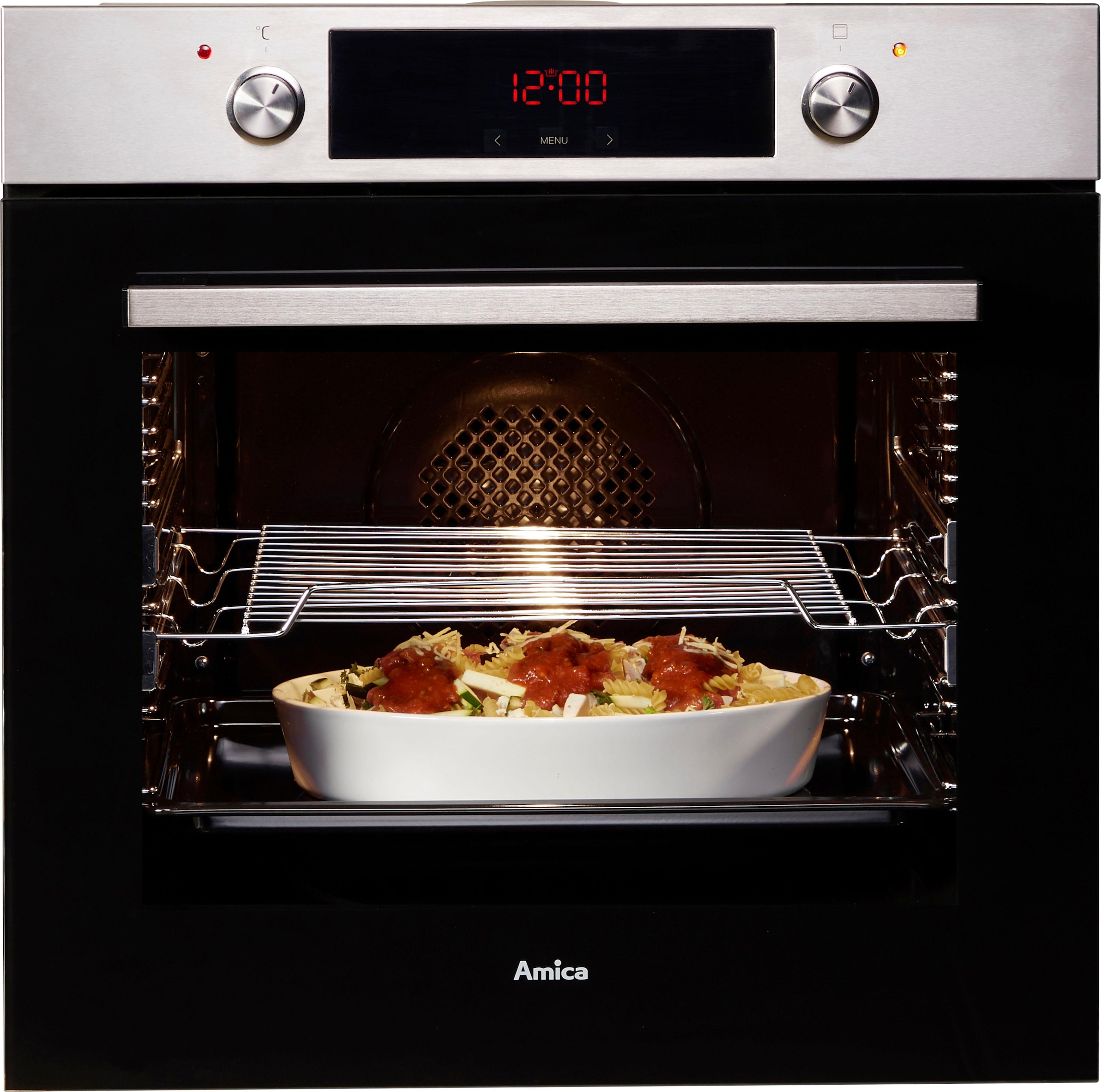 3. Bild von Amica Einbaubackofen »EBX 944 620 E«, EBX 944 620 E, mit 2-fach-Teleskopauszug, Simple Steam, Simple Steam
