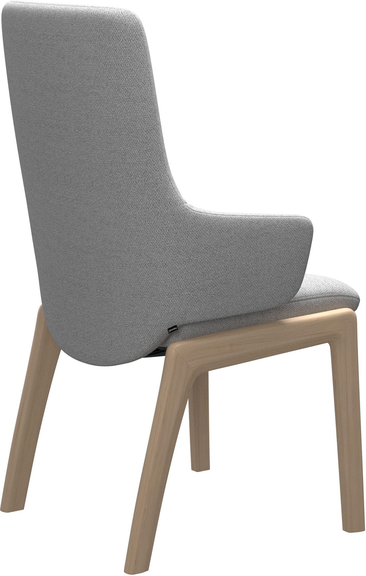 Stressless® Polsterstuhl »Laurel«, ROHLEDER Stoff Q2 FARON, High Back mit Armlehne, Größe L, mit abgerundeten Beinen in Schwarz