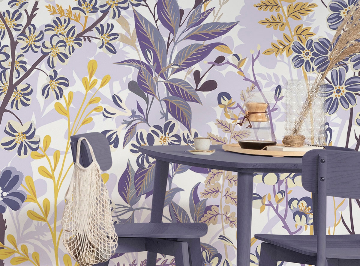 Komar Fototapete »Digitaldruck Vlies - Bloomique - Größe 400 x 250 cm«, bedruckt, Wohnzimmer, Schlafzimmer