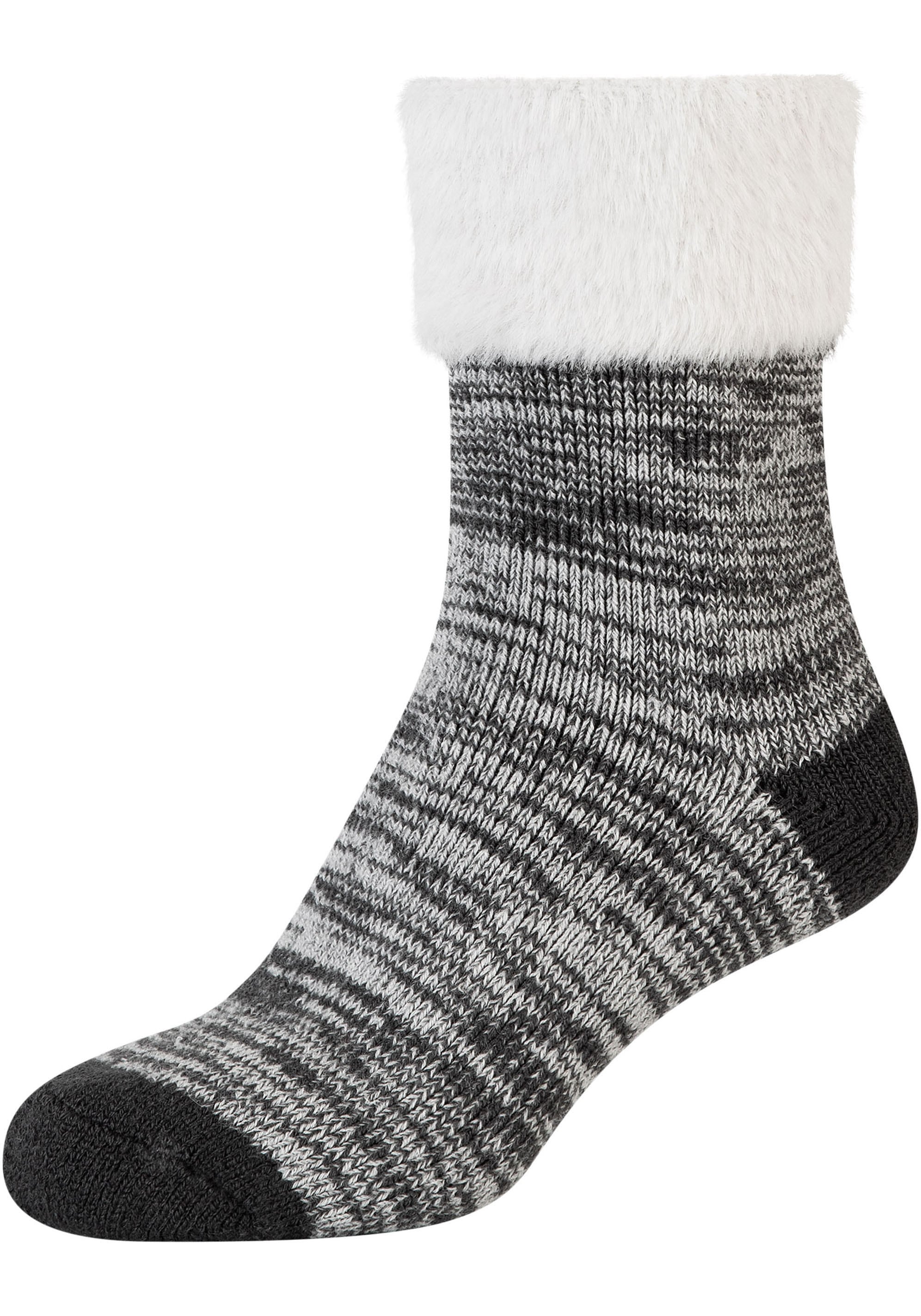 Camano Socken »warm & cozy«, (2er Pack), Mouline Cosy Socks, wärmende Qualität, sanfte Zehennähte, komfortabel