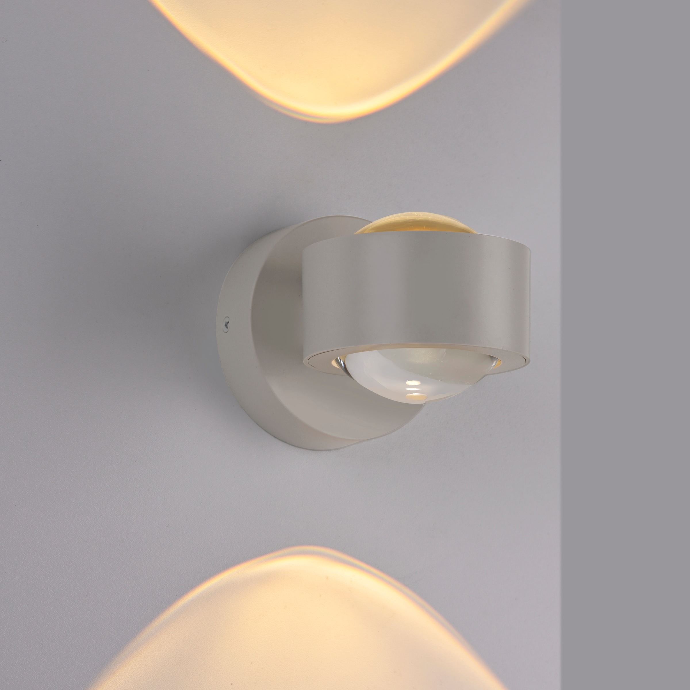 JUST LIGHT LED Wandleuchte »AKKU-CHIA« LED-Board 1 Stk. Warmweiß Akkubetrieben inkl. USB-Ladekabel, 5 Stufen Dimmung + Timerfunktion