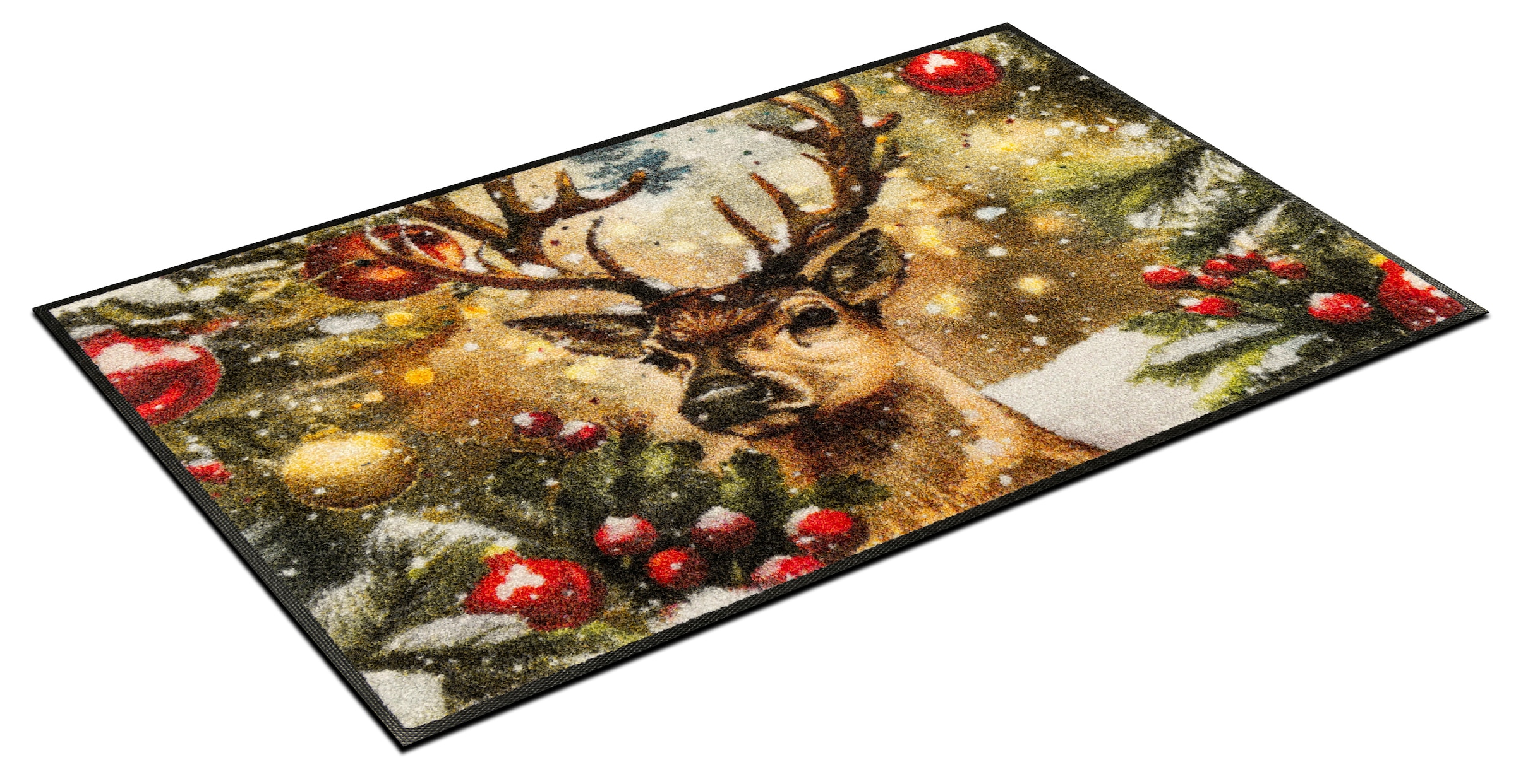 wash+dry by Kleen-Tex Fußmatte »Festive Spirit«, rechteckig, 7 mm Höhe, waschbar und trocknergeeignet