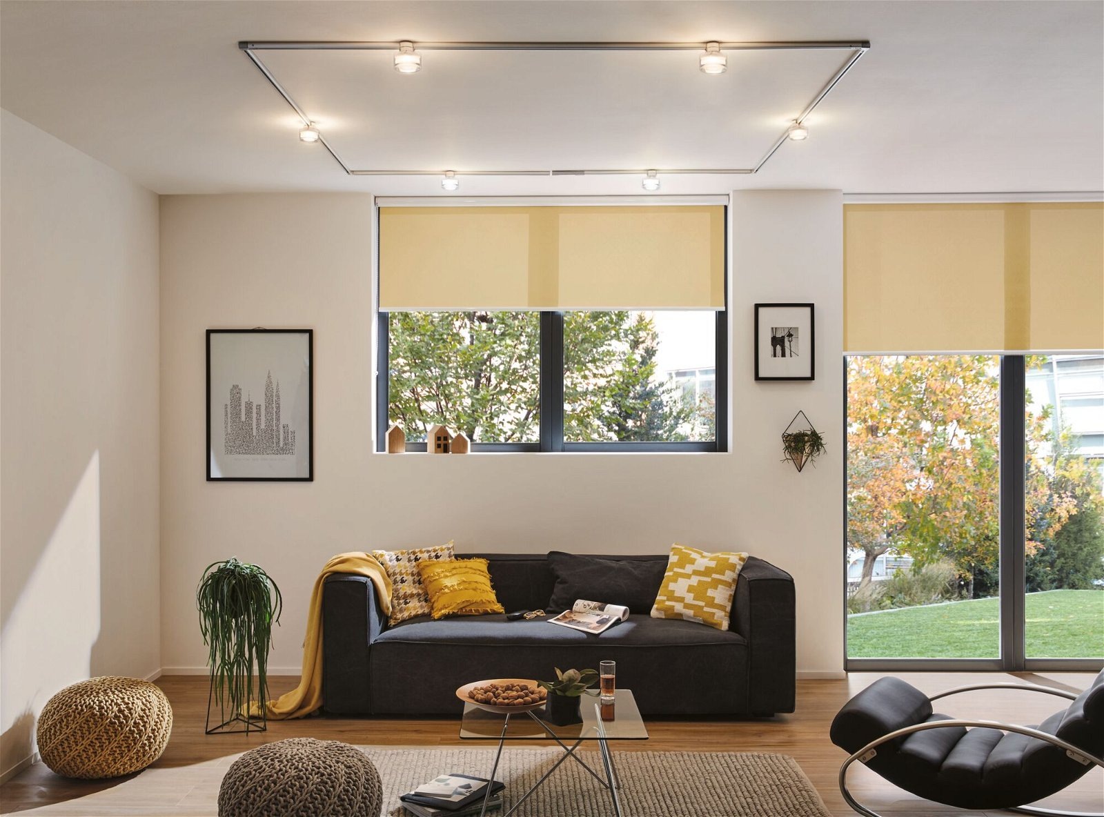 Paulmann Schienensystem-Leuchten »URail Schienenspot Safira 350lm 4,9W 2700K 230V Chrom, Klar, Satin«, dimmbar, Einzelspot