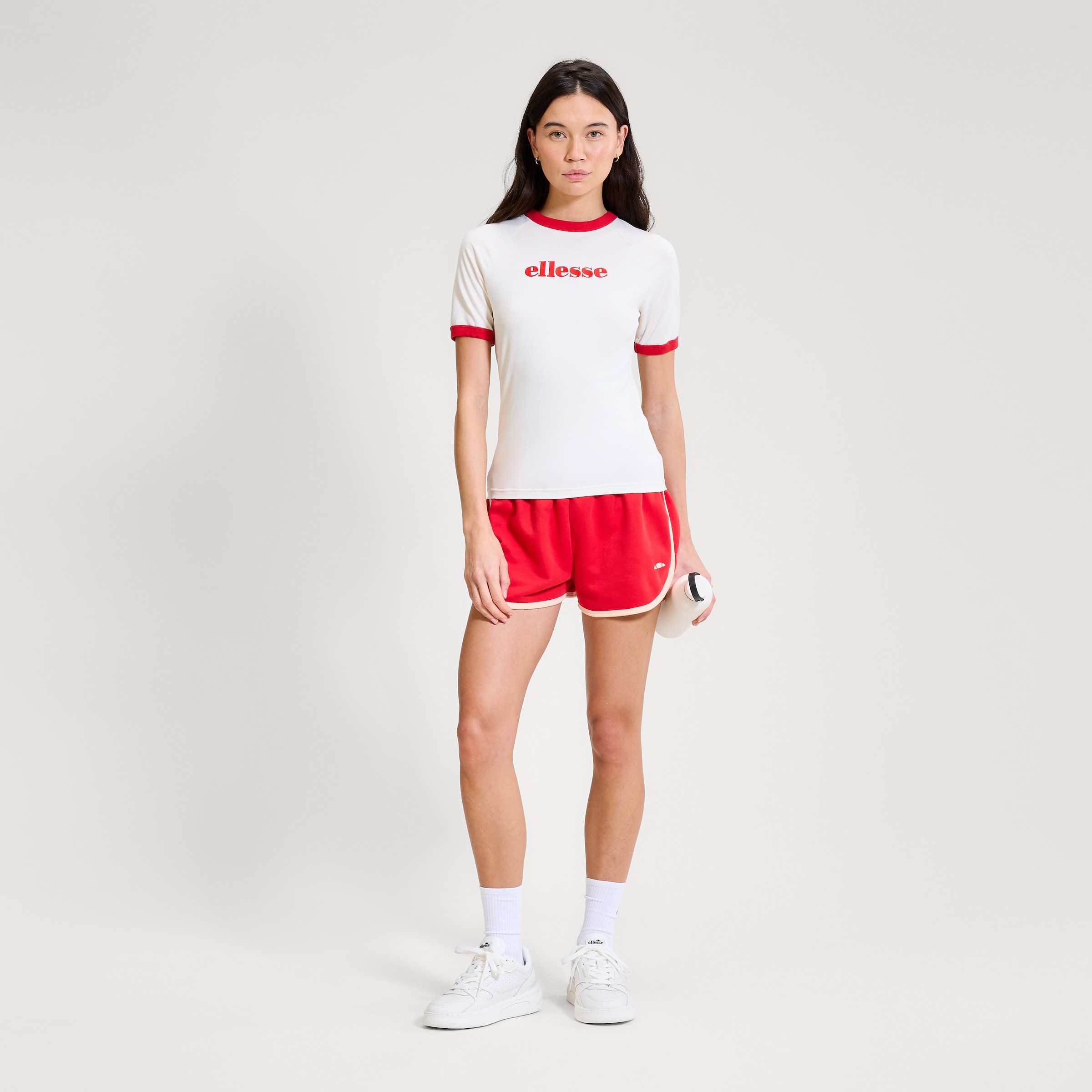 Ellesse T-Shirt »ALBENGA TEE« Kurzarm, mit Rundhalsausschnitt, aus Baumwolle und Elasthan