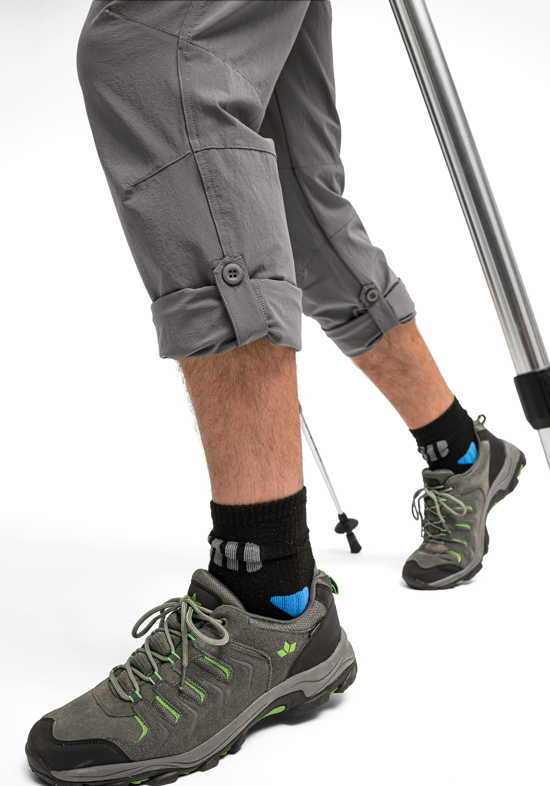 Maier Sports Funktionshose »Nil«, Herren Wanderhose, atmungsaktive Outdoor-Hose mit Roll up Funktion