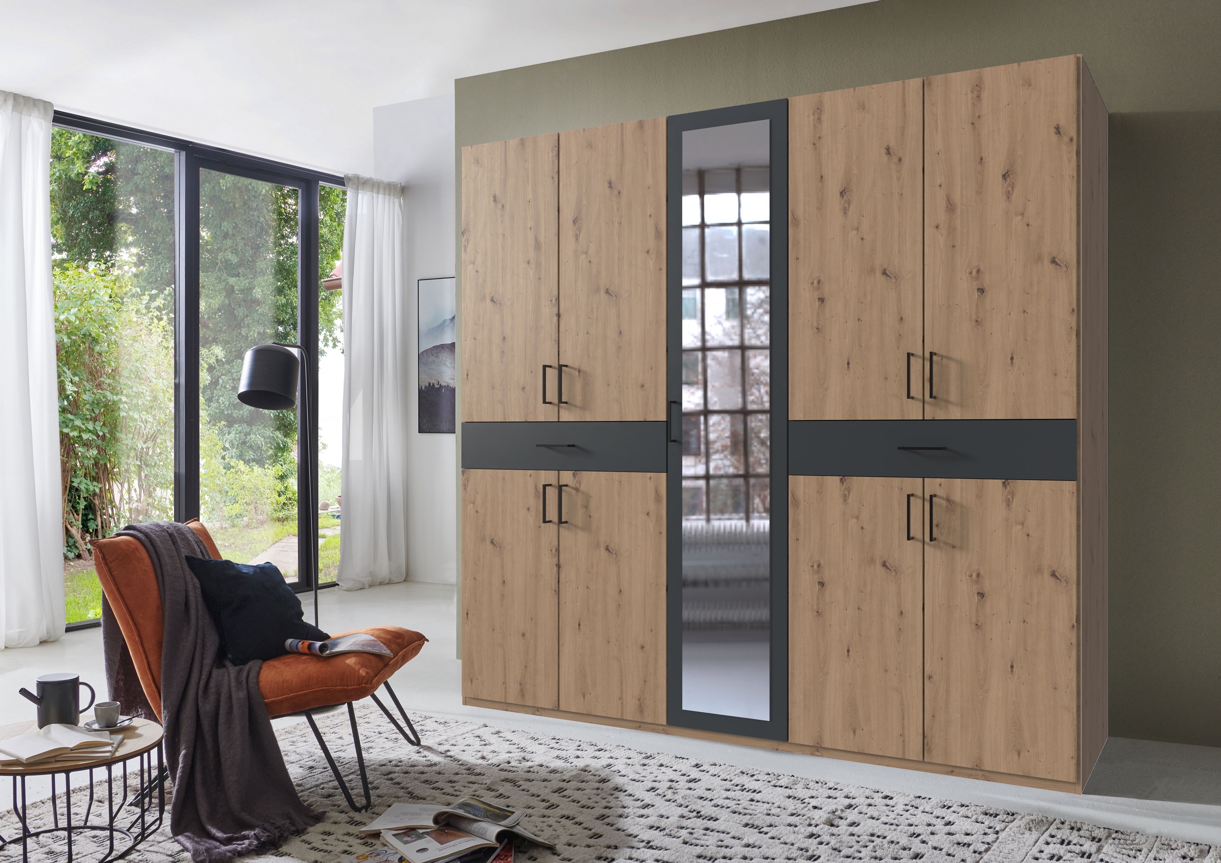 Wimex Drehtürenschrank »Tibet« mit Schubkästen auf bequemer Zugriffshöhe günstig online kaufen