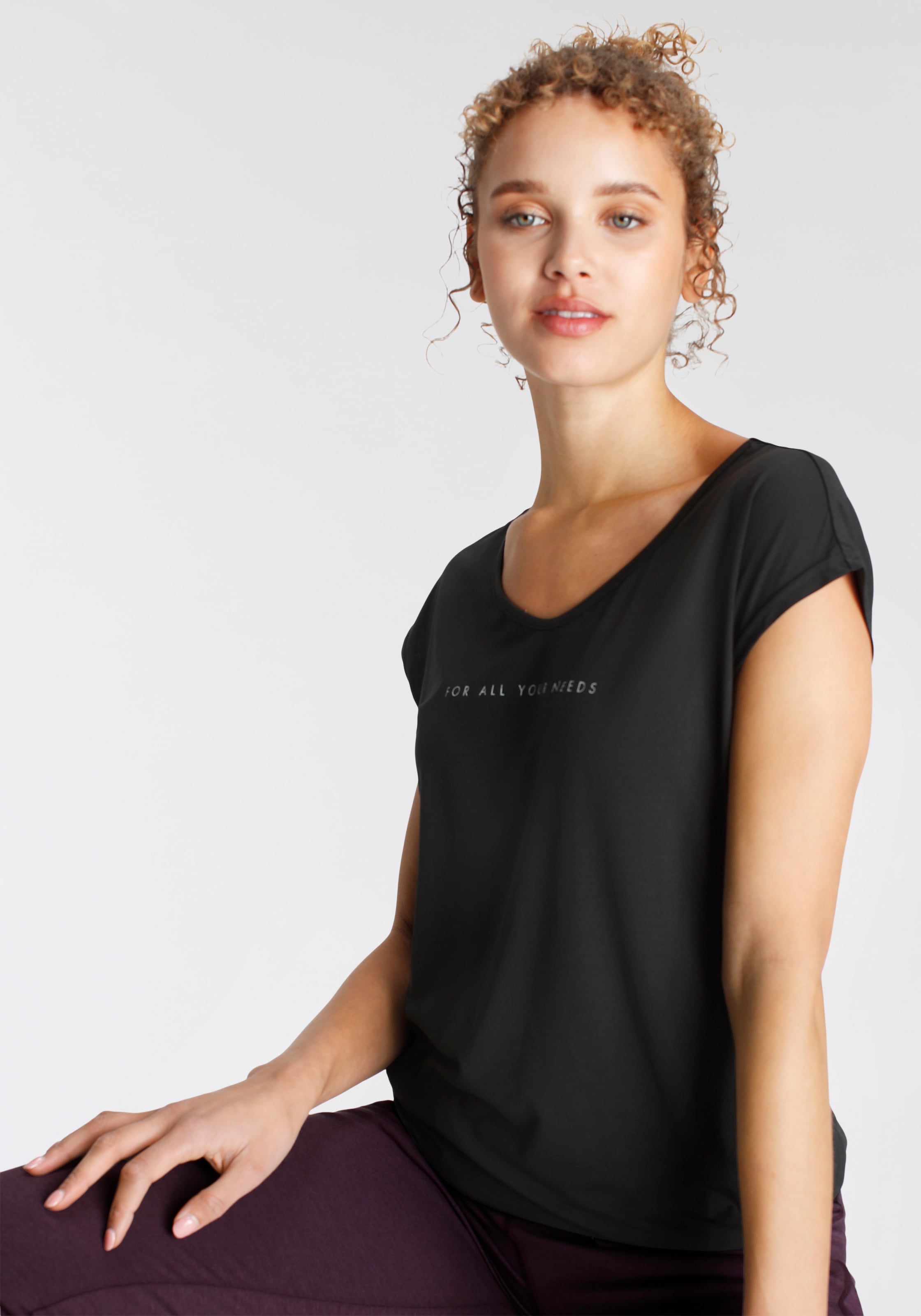 FAYN SPORTS Funktionsshirt »Cuffed Tee« atmungsaktiv,  schnell trocknend,  aus Jerseystoff