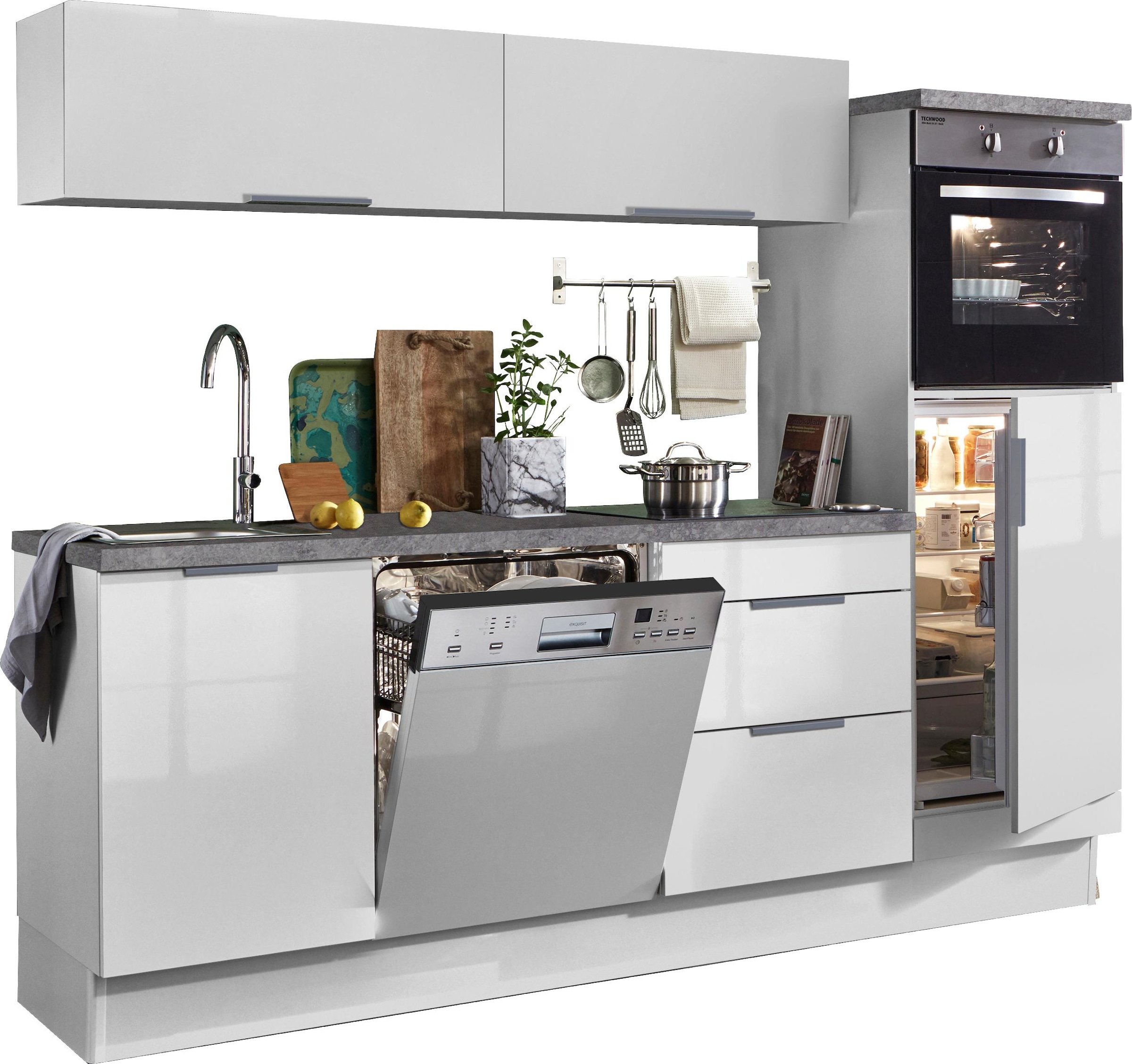OPTIFIT Küchenzeile »Tara«, ohne E-Geräte, mit Vollauszug und  Soft-Close-Funktion, Breite 240 cm online kaufen | Sockelblenden