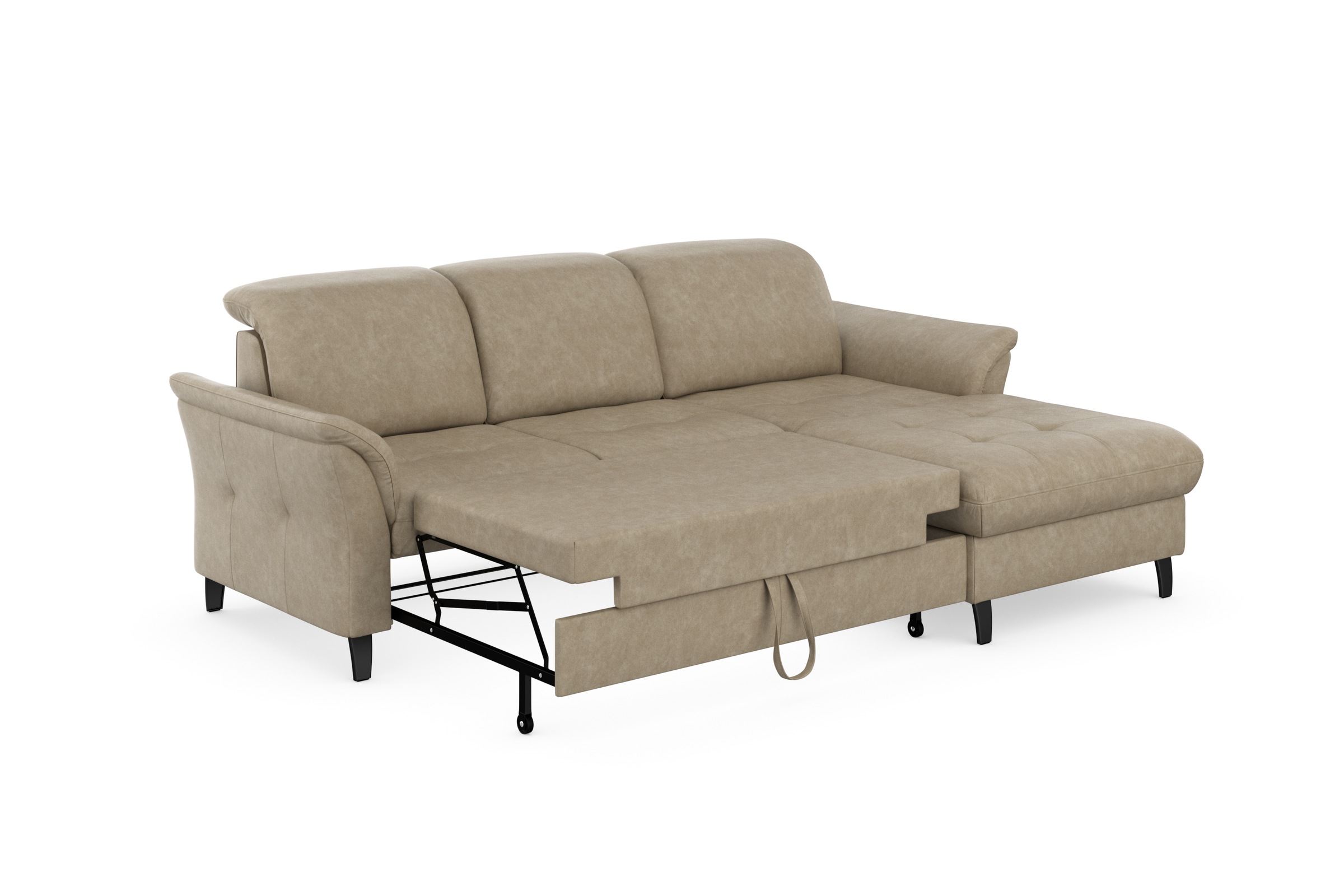 sit&more Ecksofa »Maggiore L-Form«, wahlweise mit Kopfteilverstellung, Bettfunktion und Bettkasten