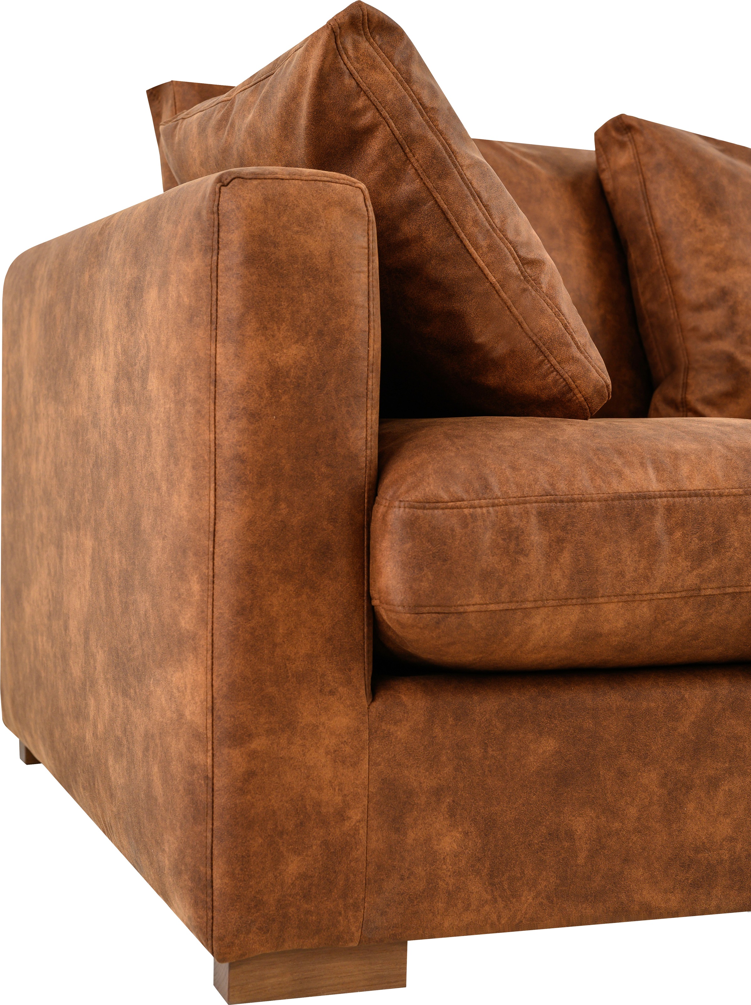 Home affaire Big-Sofa »Coray«, extra weich und kuschelig, Füllung mit Federn und Daunen