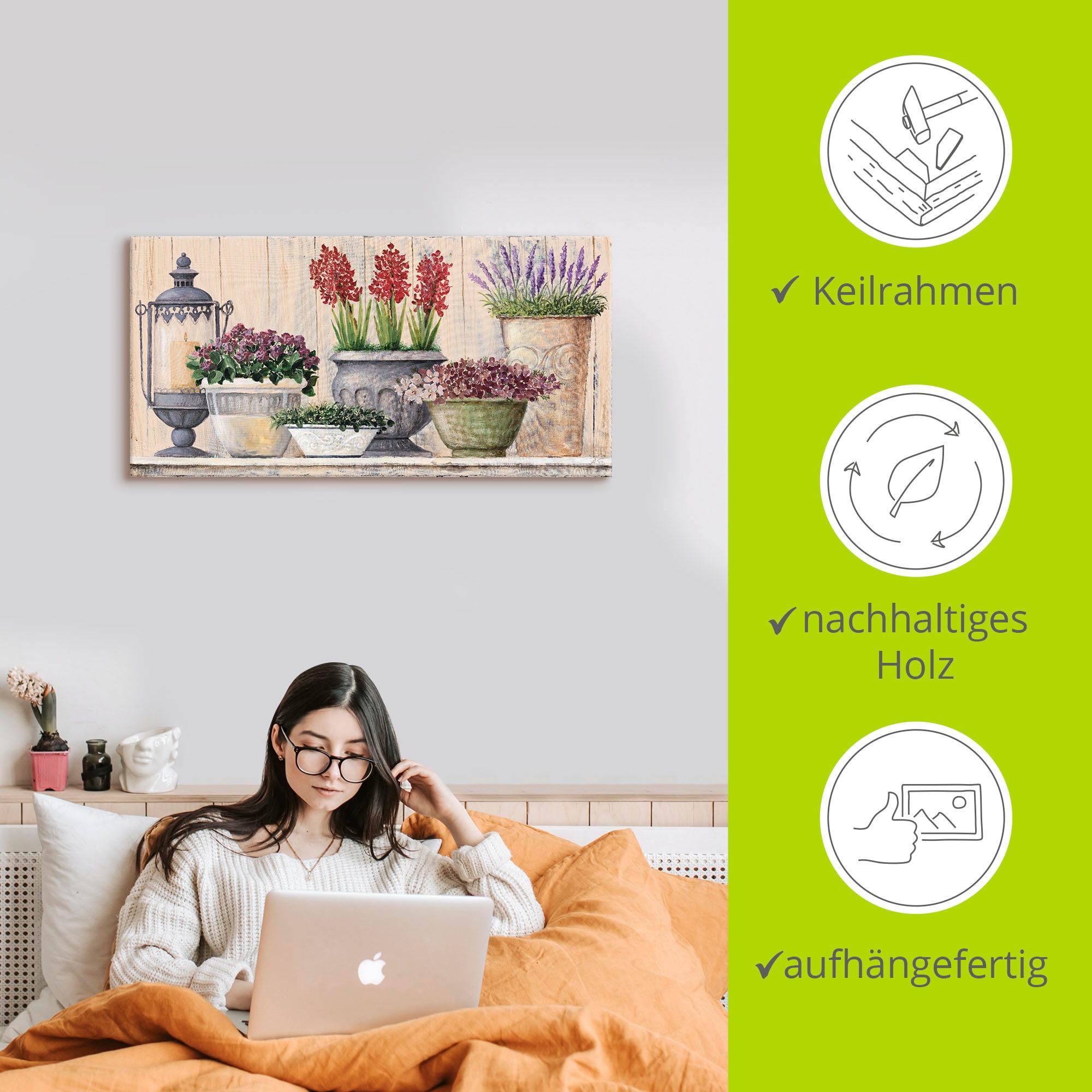 Artland Wandbild »Antike Komposition_hell«, Vasen & Töpfe, (1 St.), als Alubild, Outdoorbild, Leinwandbild in verschied. Größen