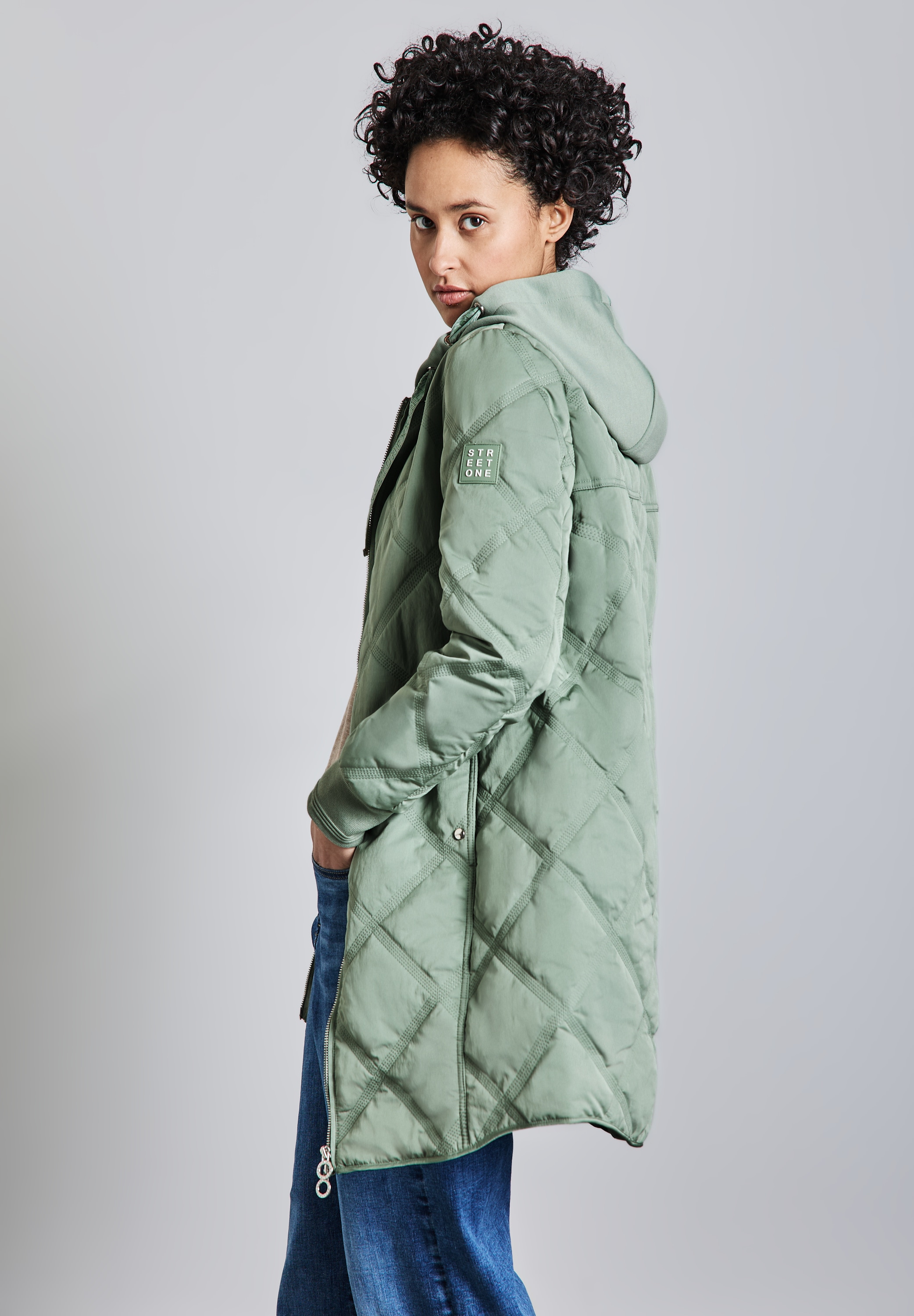 STREET ONE Steppjacke, mit Kapuze, mit Steppmuster