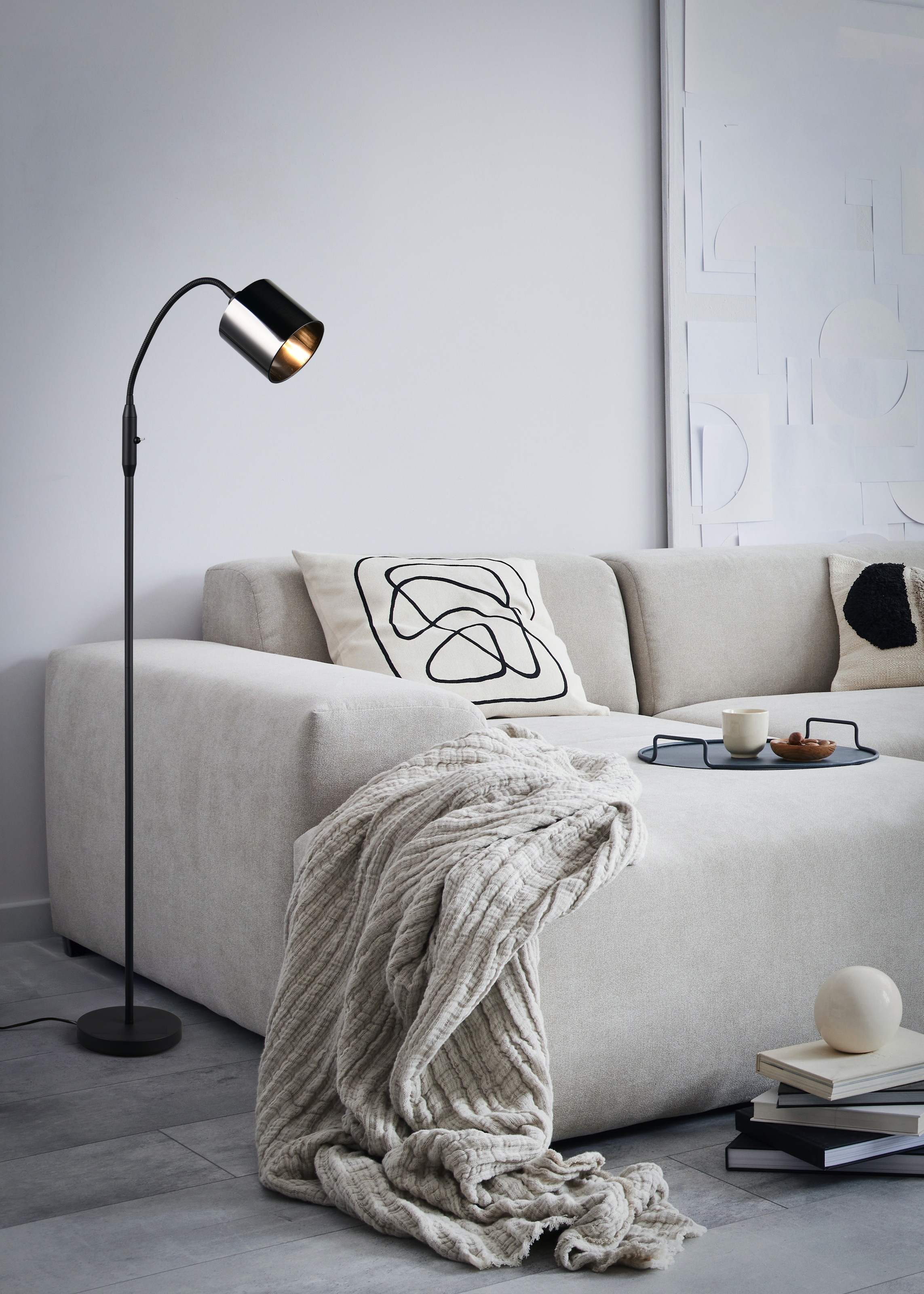 REALITY Leuchten Stehlampe »JASON, Stehleuchte 1-flammig exkl 1x E14 max 10 günstig online kaufen