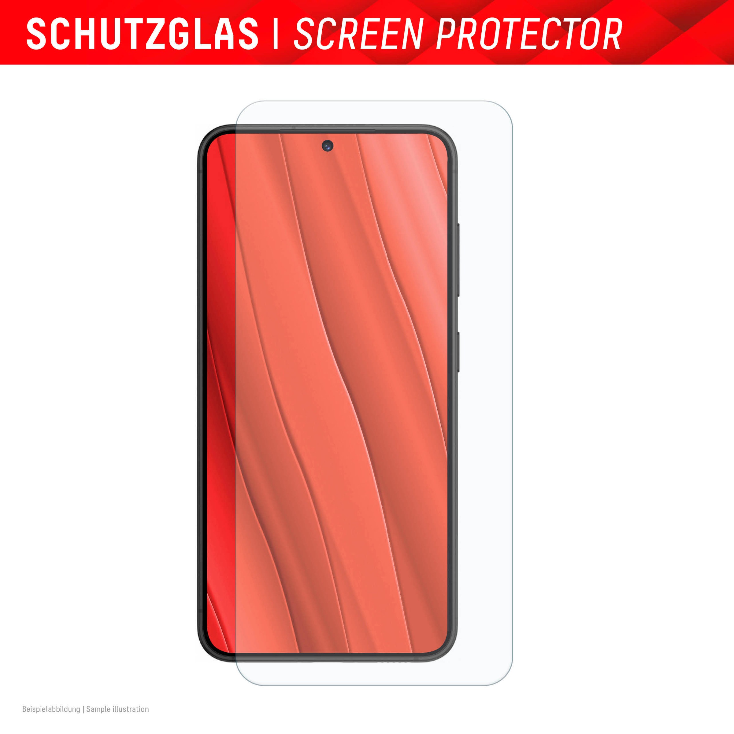 Displex Displayschutzglas »Smart Glass«, für Samsung Galaxy S24-Samsung Galaxy S25, Displayschutzfolie Displayschutz kratzer-resistent 9H unzerbrechlich