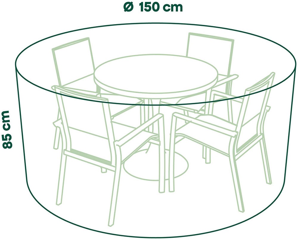 Siena Garden Gartenmöbel-Schutzhülle »Sitzgruppenhülle Plus« Ø 150 x H85 cm