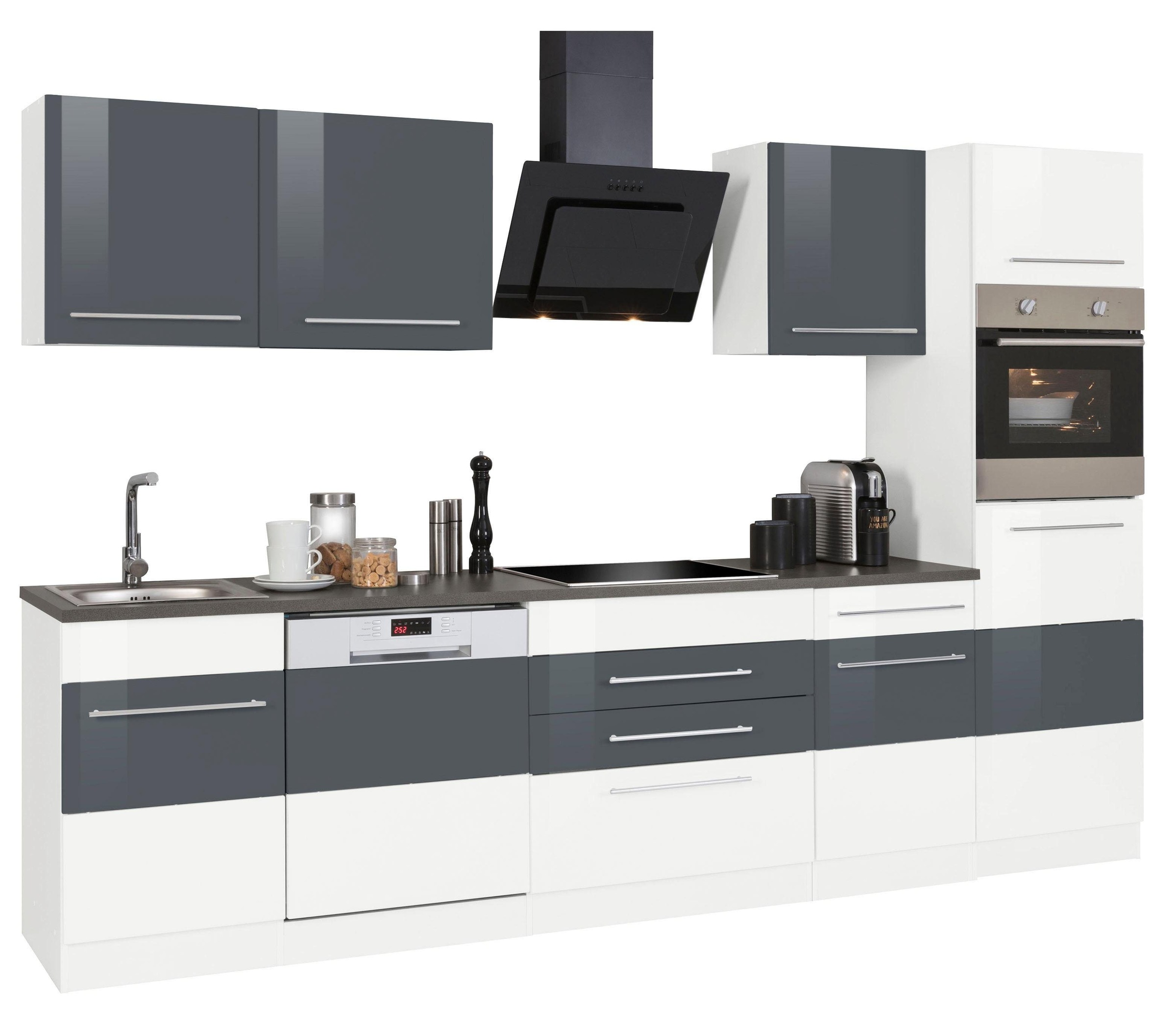 KOCHSTATION Küchenzeile »KS-Trient« Breite 300 cm, wahlweise mit E-Geräten, günstig online kaufen