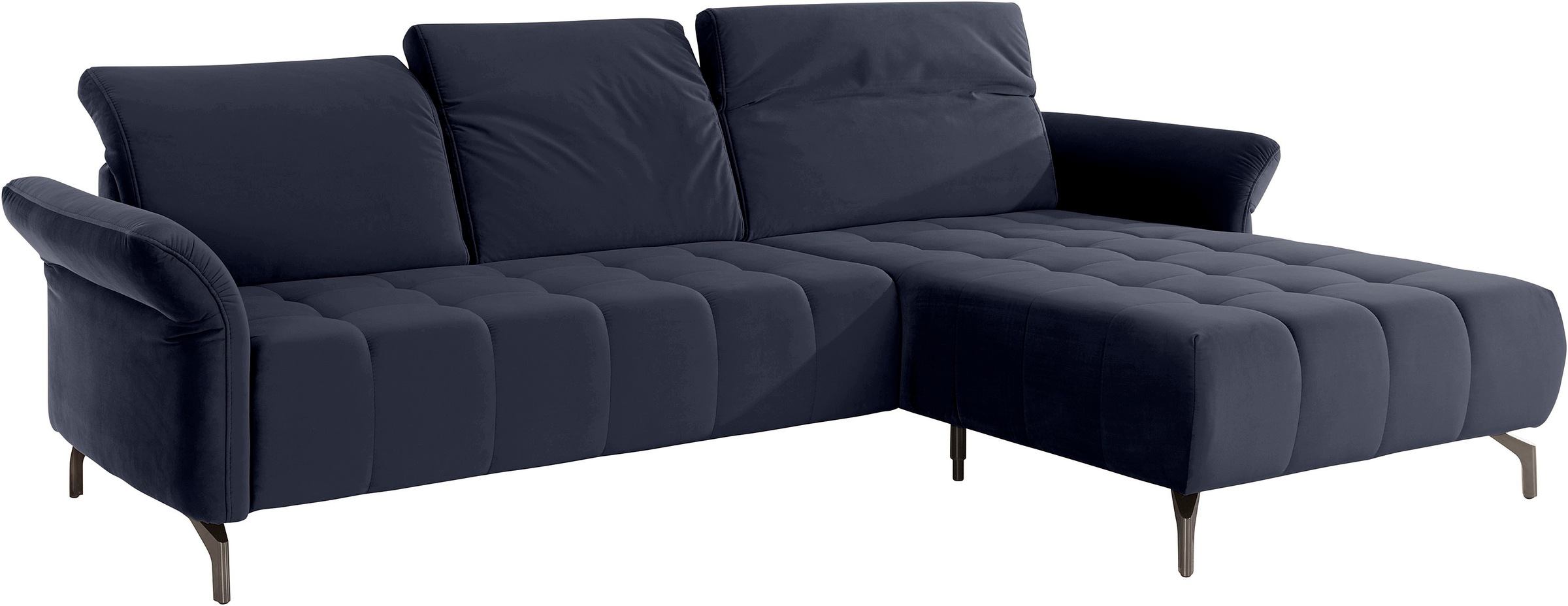 INOSIGN Ecksofa »Fresh L-Form«, Federkern, wahlweise Kopfteilverstellung und motorischer Vorziehsitz