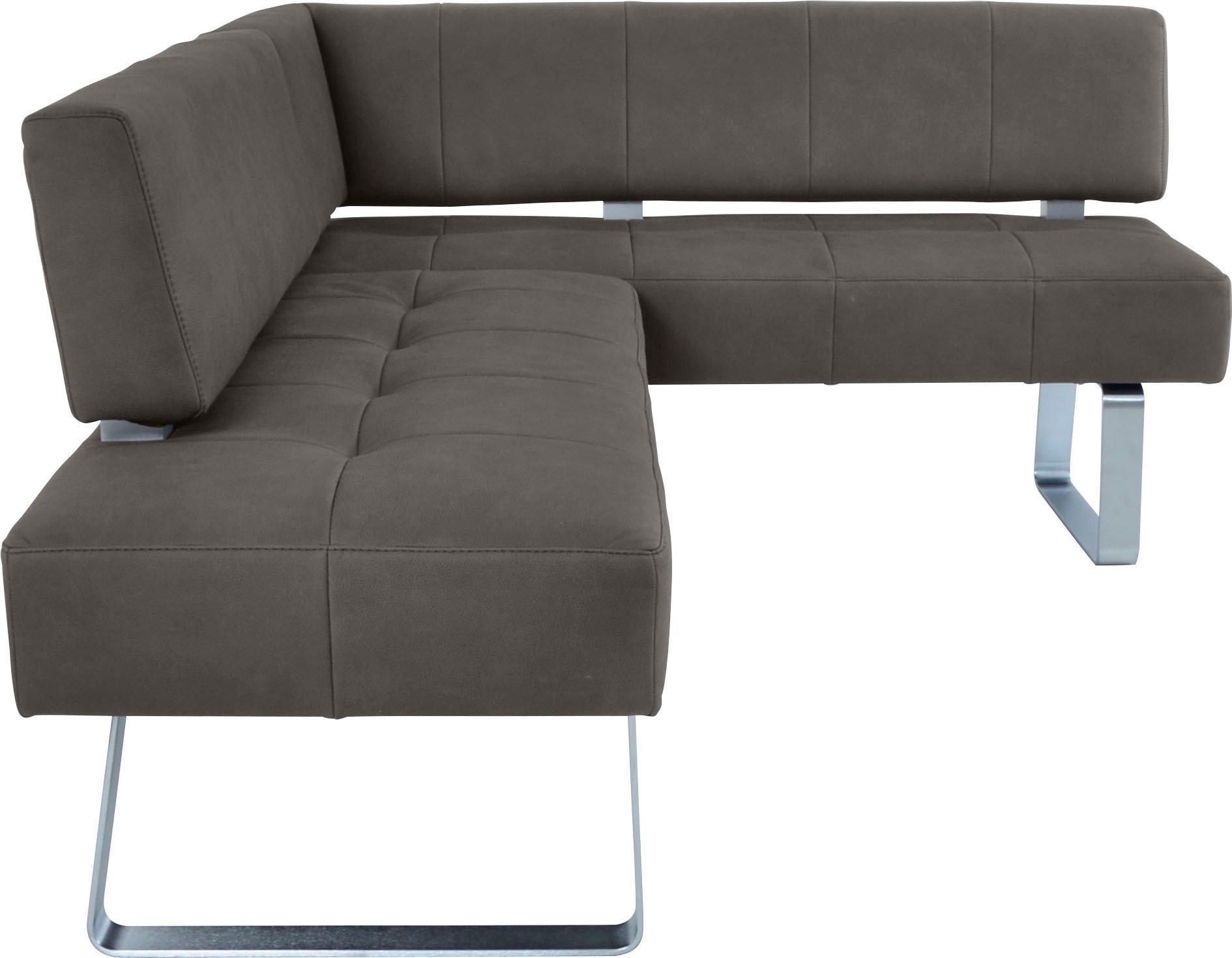 K+W Komfort & Wohnen Eckbankgruppe »Spider II« Set, 4 Stk. tlg. langer Schenkel 227cm, 2 Freischwinger, Auszugstisch in Breite 130 cm