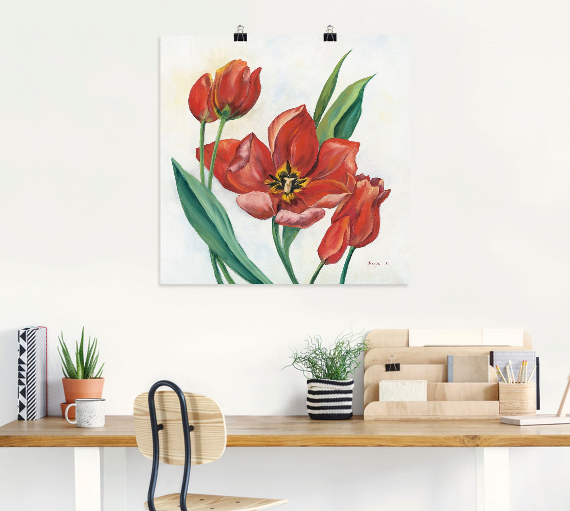 Artland Wandbild »Tulpen I«, Blumenbilder, (1 St.), als Leinwandbild, Poster in verschied. Größen