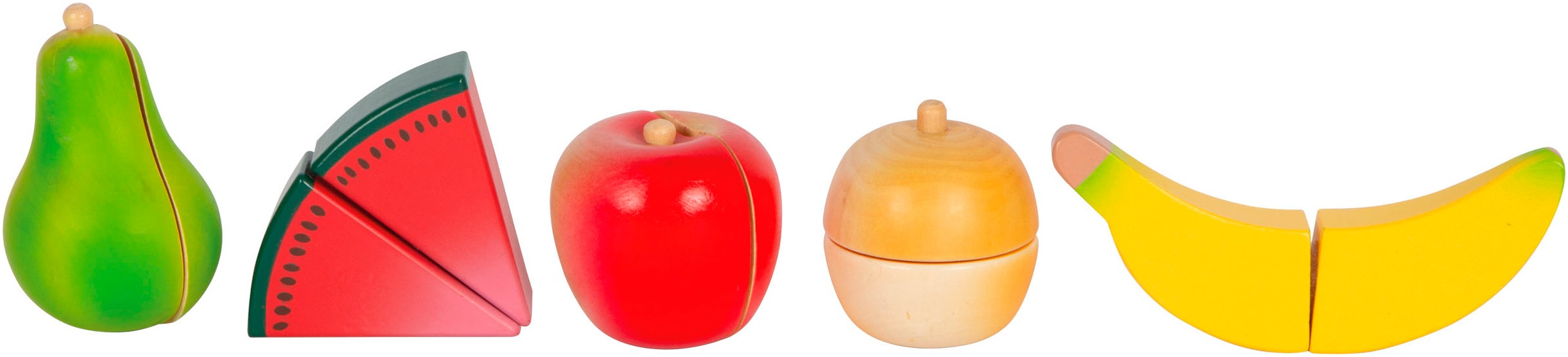 Small Foot Spiellebensmittel »Schneide-Set Obst u. Gemüse fresh«, (Set, 15 tlg.), aus Holz