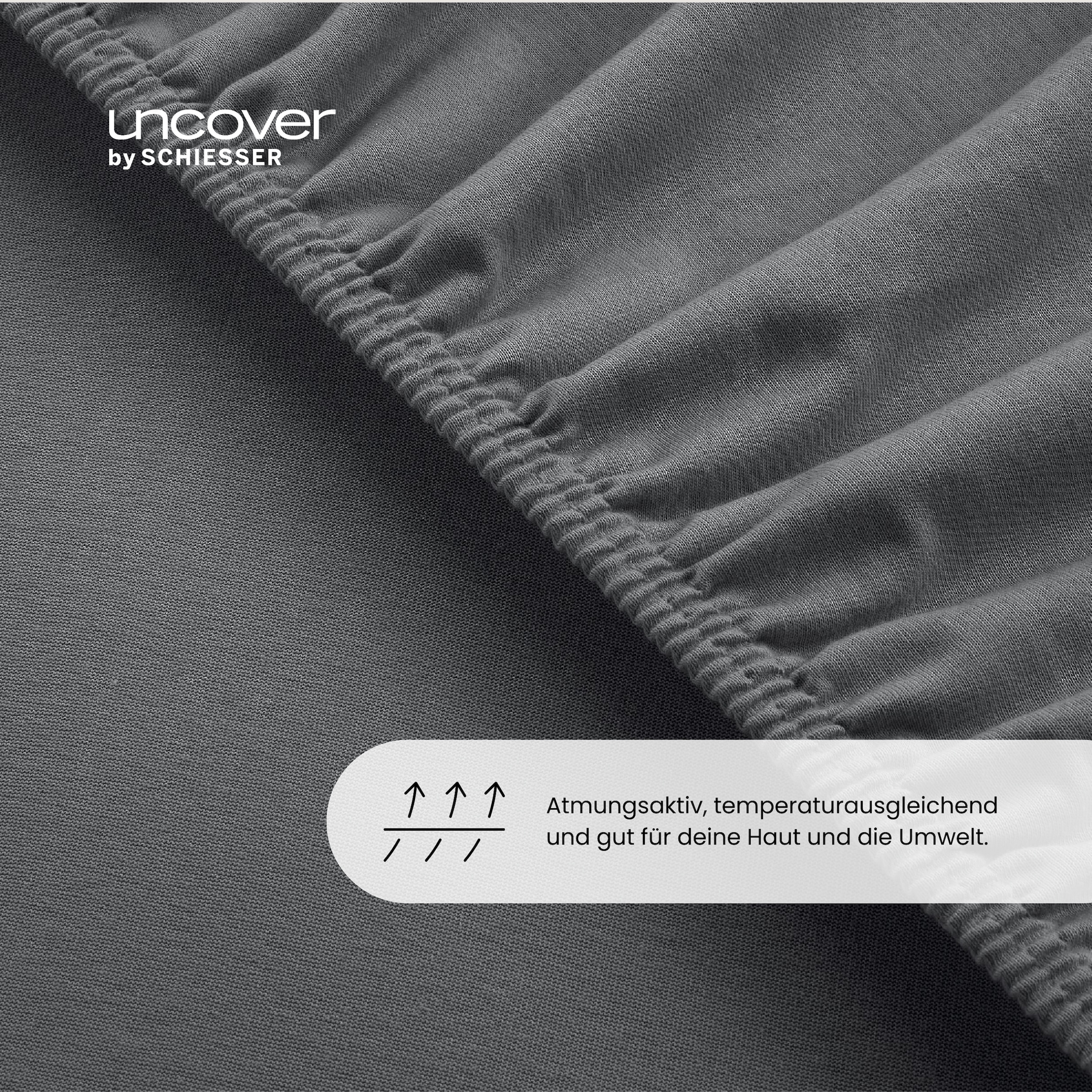 uncover by SCHIESSER Spannbettlaken »New Jersey aus 100% Baumwolle«, Made in Green
