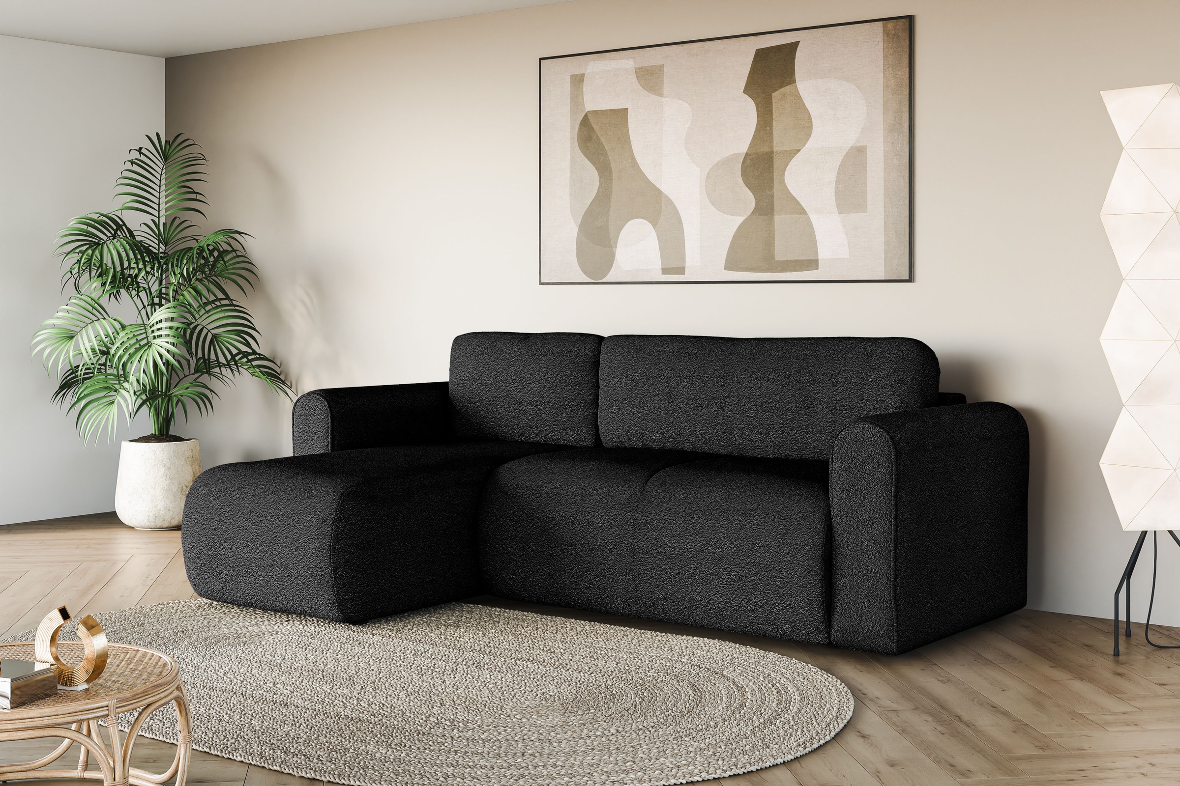 INOSIGN Ecksofa »Zacharia wahlweise Schlafsofa mit Bettkasten, B/T/H 250/16 günstig online kaufen