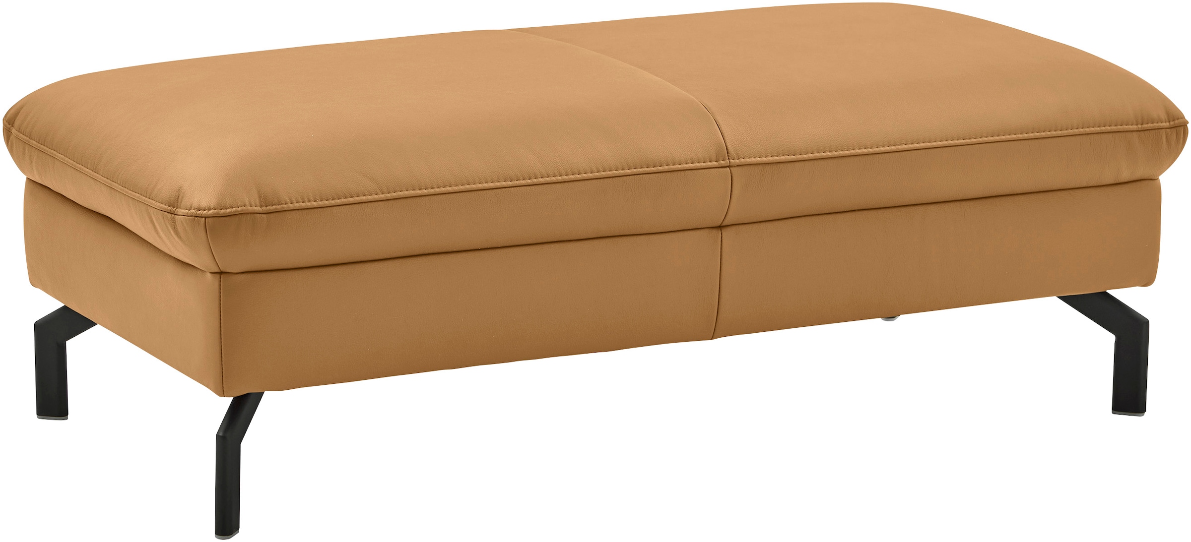 Die PlanBar Hocker »PN-EM20028« hochwertiges Glattleder, stylische Metallfüße
