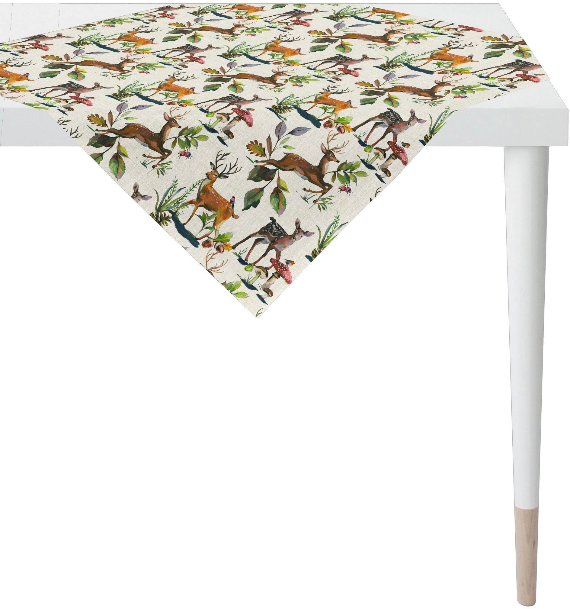 APELT Mitteldecke »5883 CHALET STYLE, Weihnachten, Winter, Herbstdeko«, (1 St.), Digitaldruck