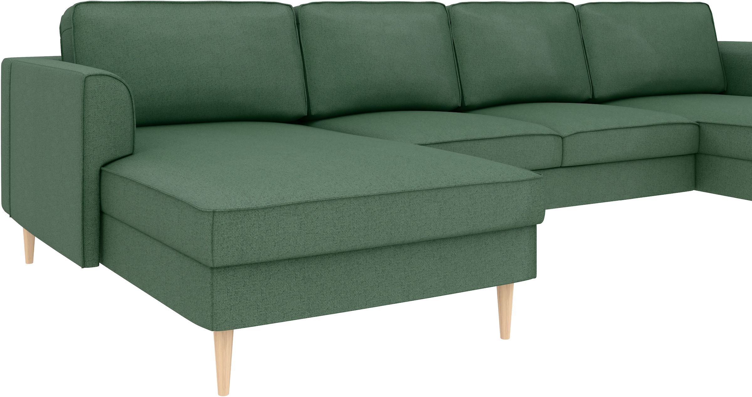 Home affaire Wohnlandschaft »Booster Couch wahlweise mit Schlaffunktion und Bettkasten-auch in Cord«, Sofa in U-Form, Breite 305 cm