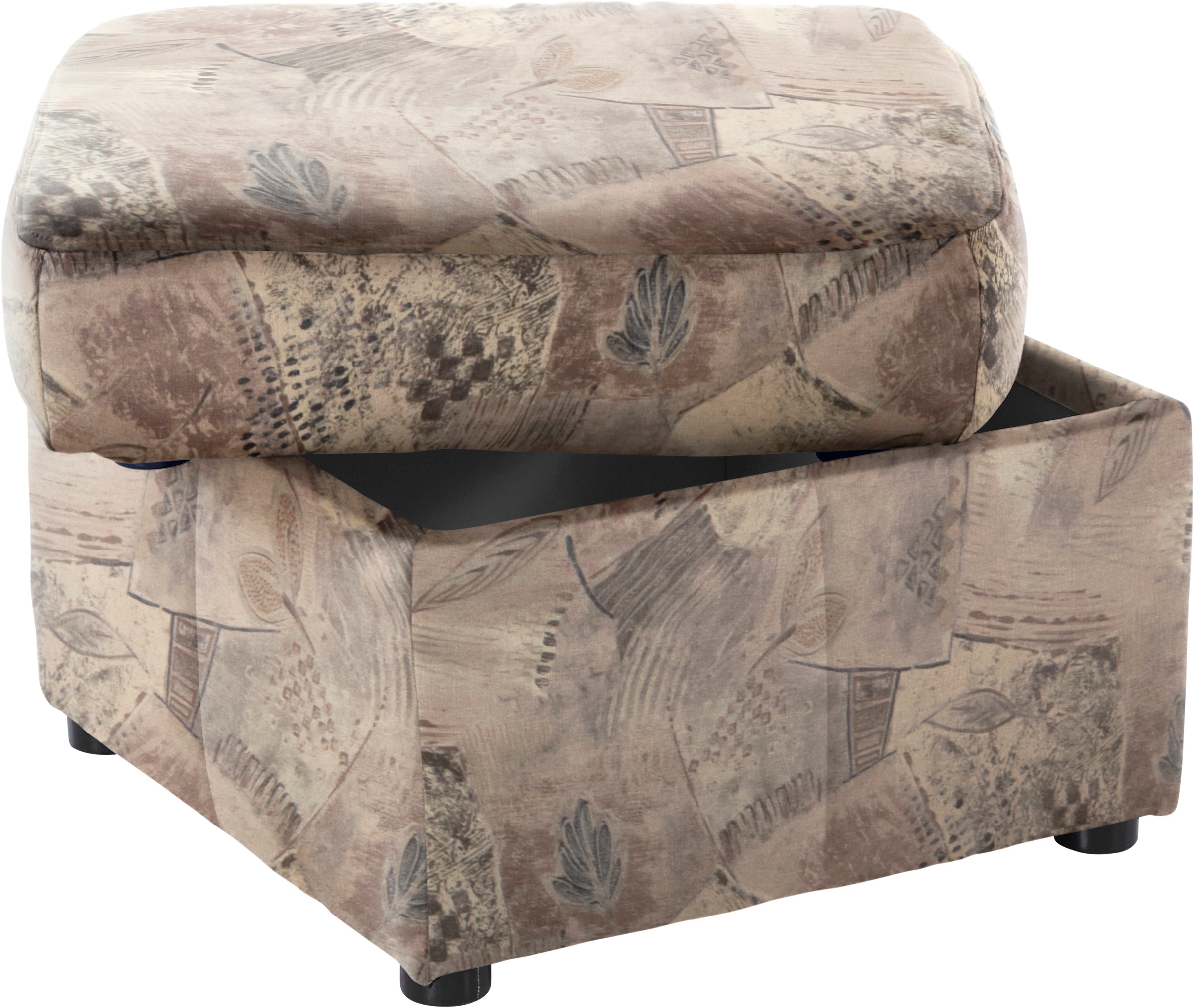 DOMO collection Polsterhocker »Bahia Sitzbelastung 140 kg«, Belastbarkeit bis 100 kg pro Sitzfläche, mit praktischem Staufach
