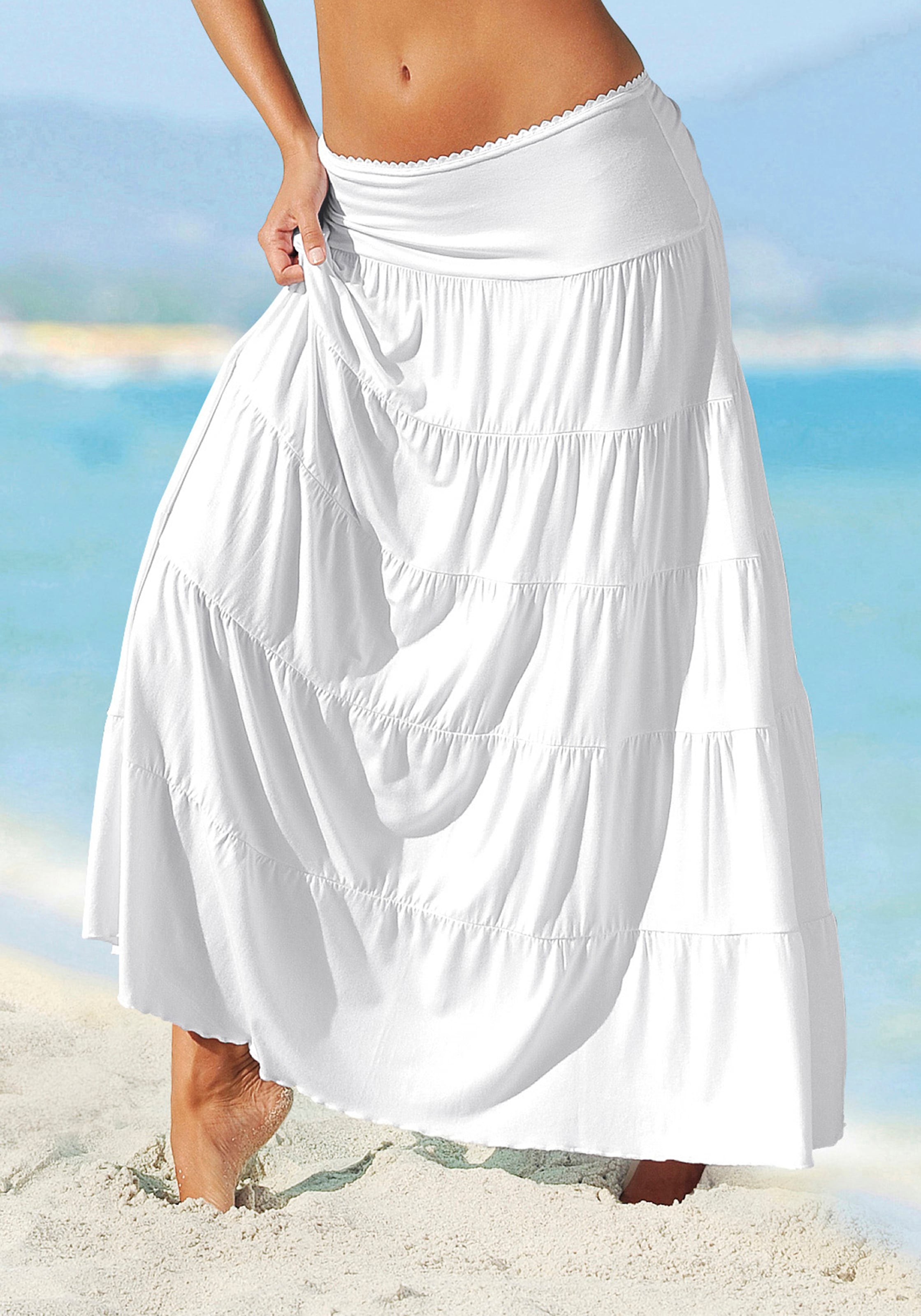 Damen Bekleidung Röcke Maxiröcke Tularosa Synthetik MAXIROCK PENELOPE in Weiß 