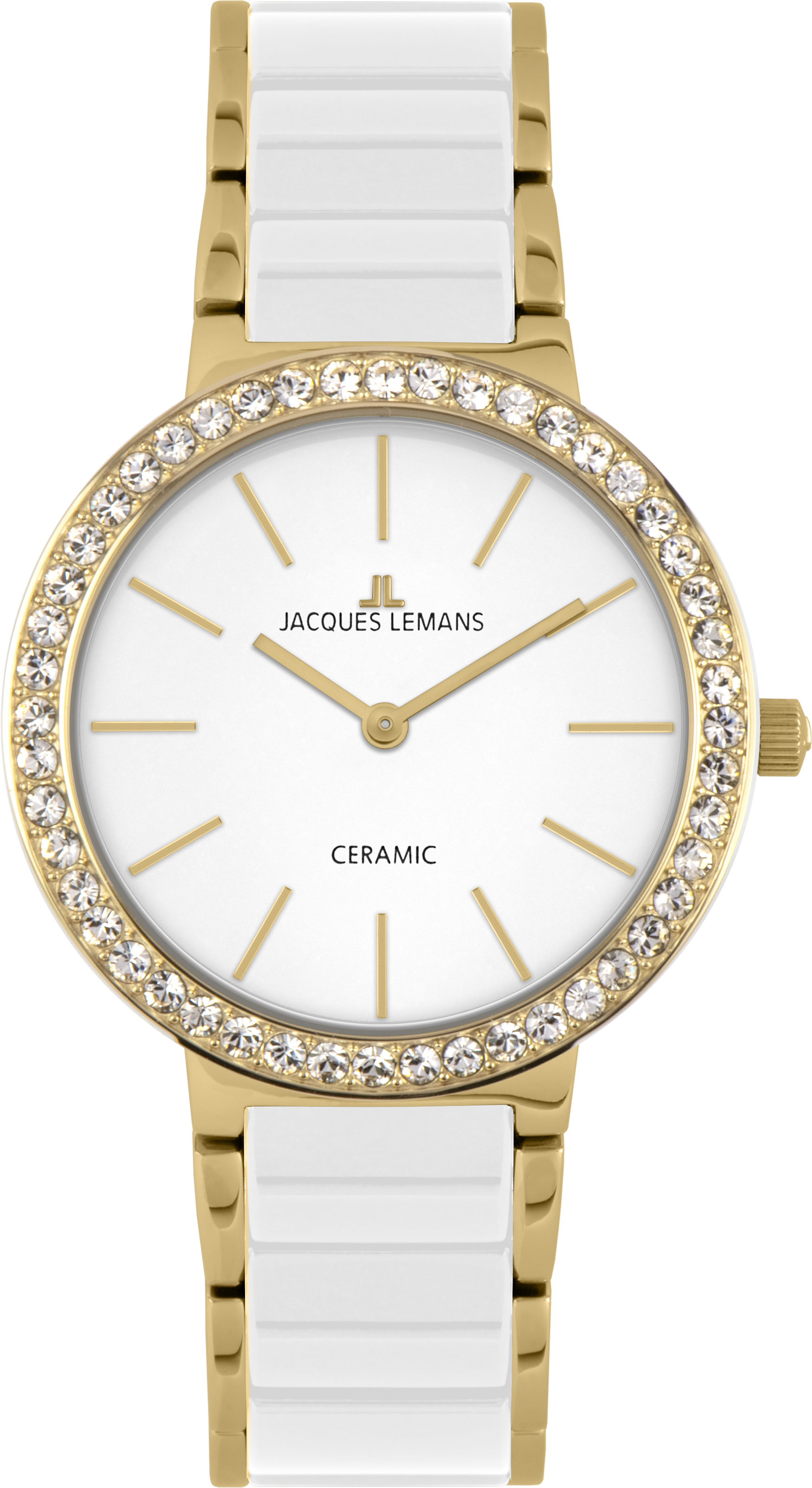 Jacques Lemans Quarzuhr »Monaco« Armbanduhr, Damenuhr, Keramik, analog