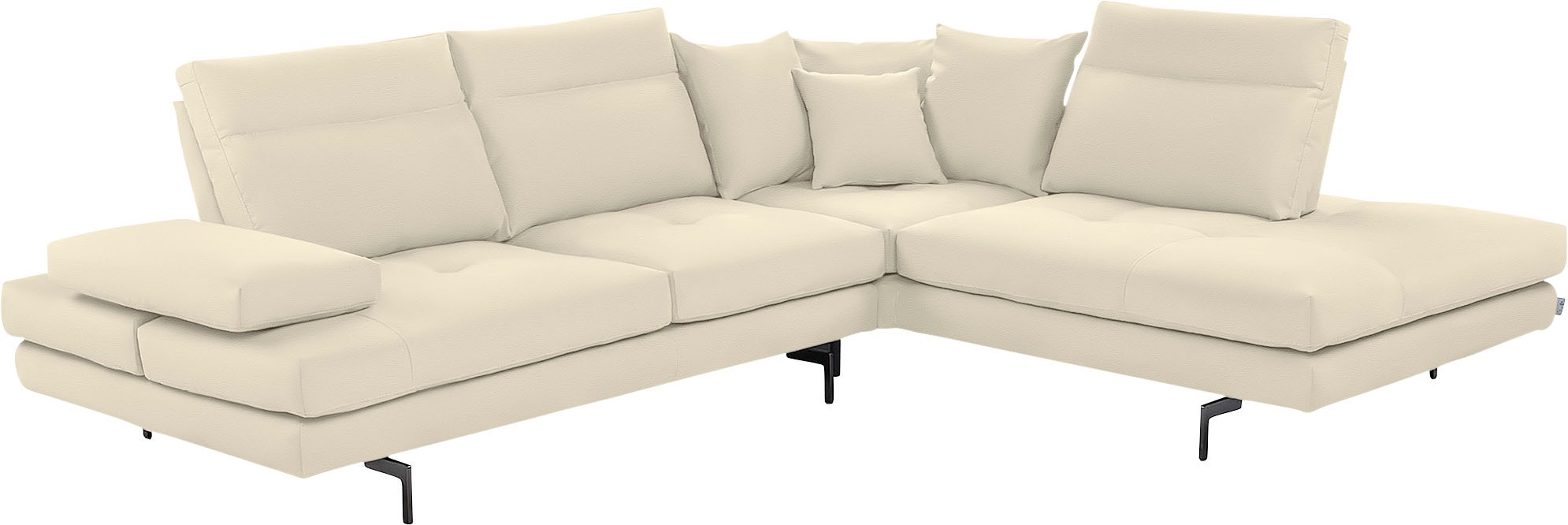 CALIA ITALIA Ecksofa »Toby Wing, Komfortsofa mit Sitzkomfort der Extraklass günstig online kaufen