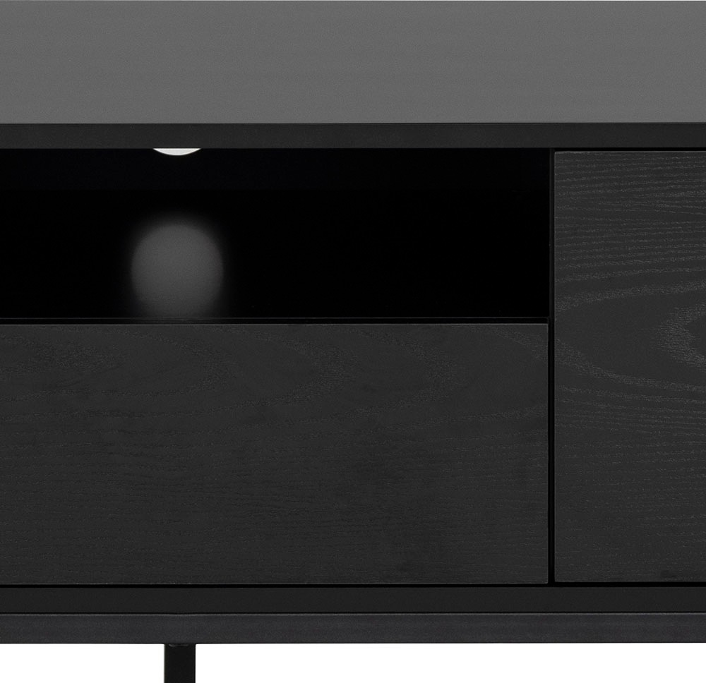 ACTONA GROUP TV-Schrank, 1 Schublade, 1 offenem Fach und 2 geschlossenen Fächern, Breite 140 cm