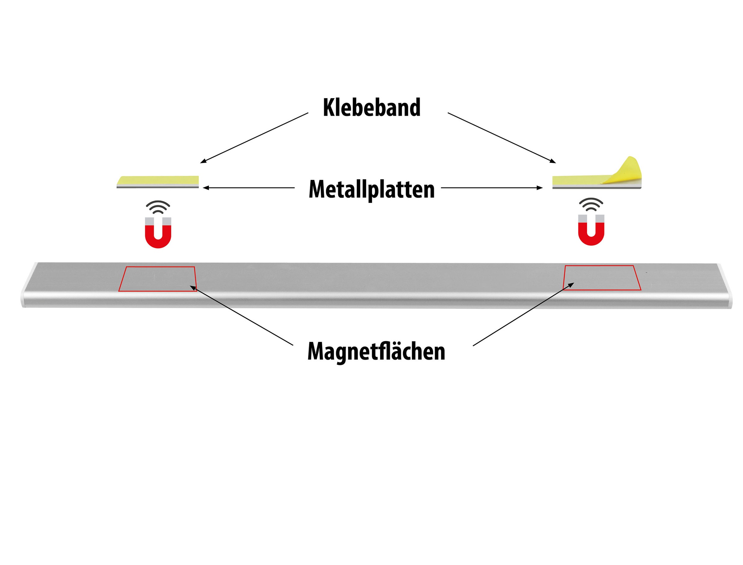 CALIMA Lichtleiste »Sensorleuchte aufladbar 30cm«