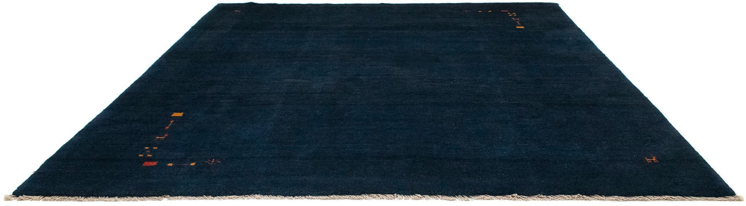 bestellen dunkelblau«, handgeknüpft handgeknüpft »Gabbeh rechteckig, Wollteppich morgenland Raten auf Teppich