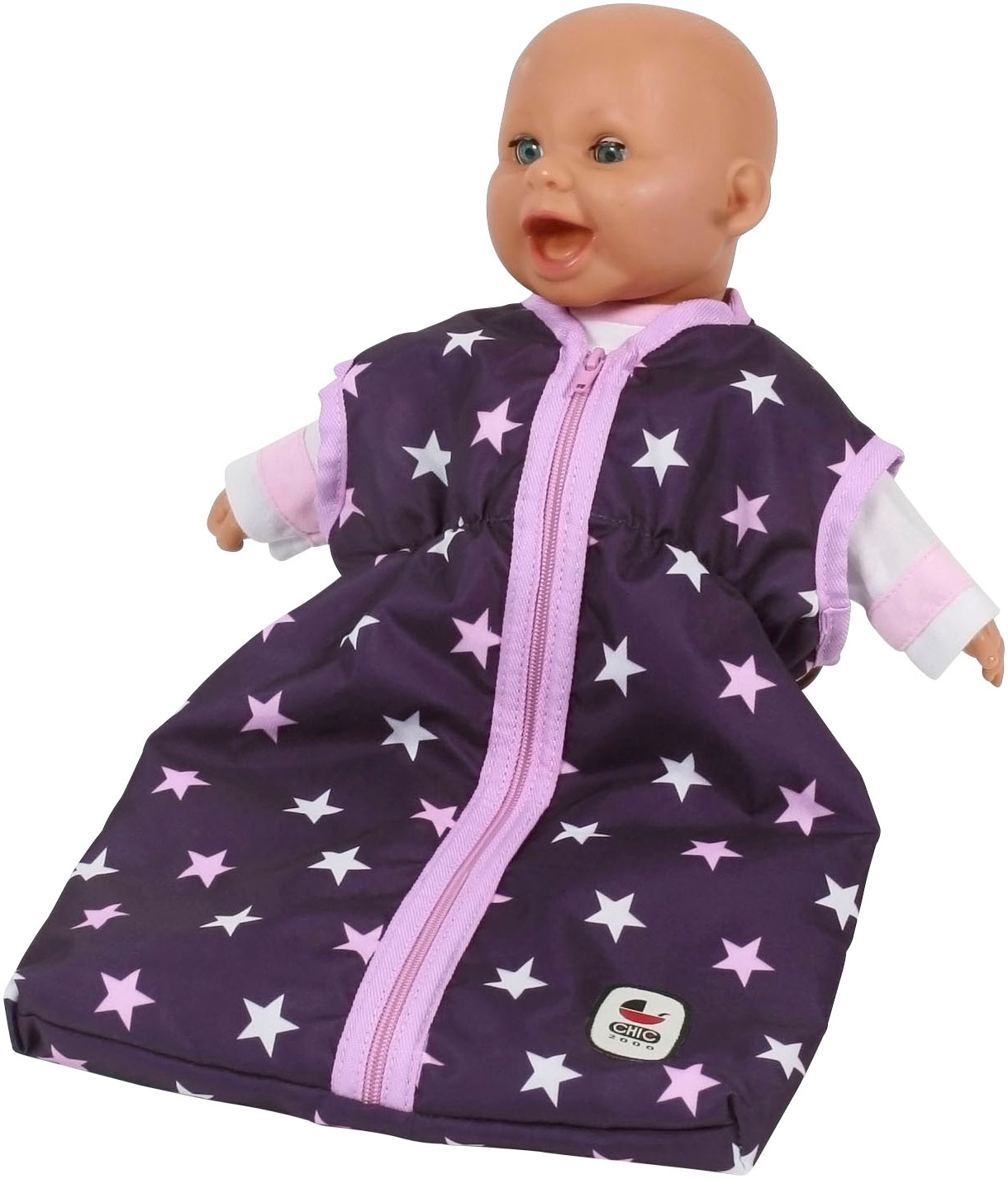 CHIC2000 Puppen Schlafsack »Stars lila«