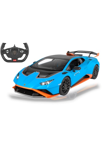 RC-Auto »Lamborghini Huracán STO 1:14, blau, 2,4GHz«, mit LED-Licht; offiziell lizenziert