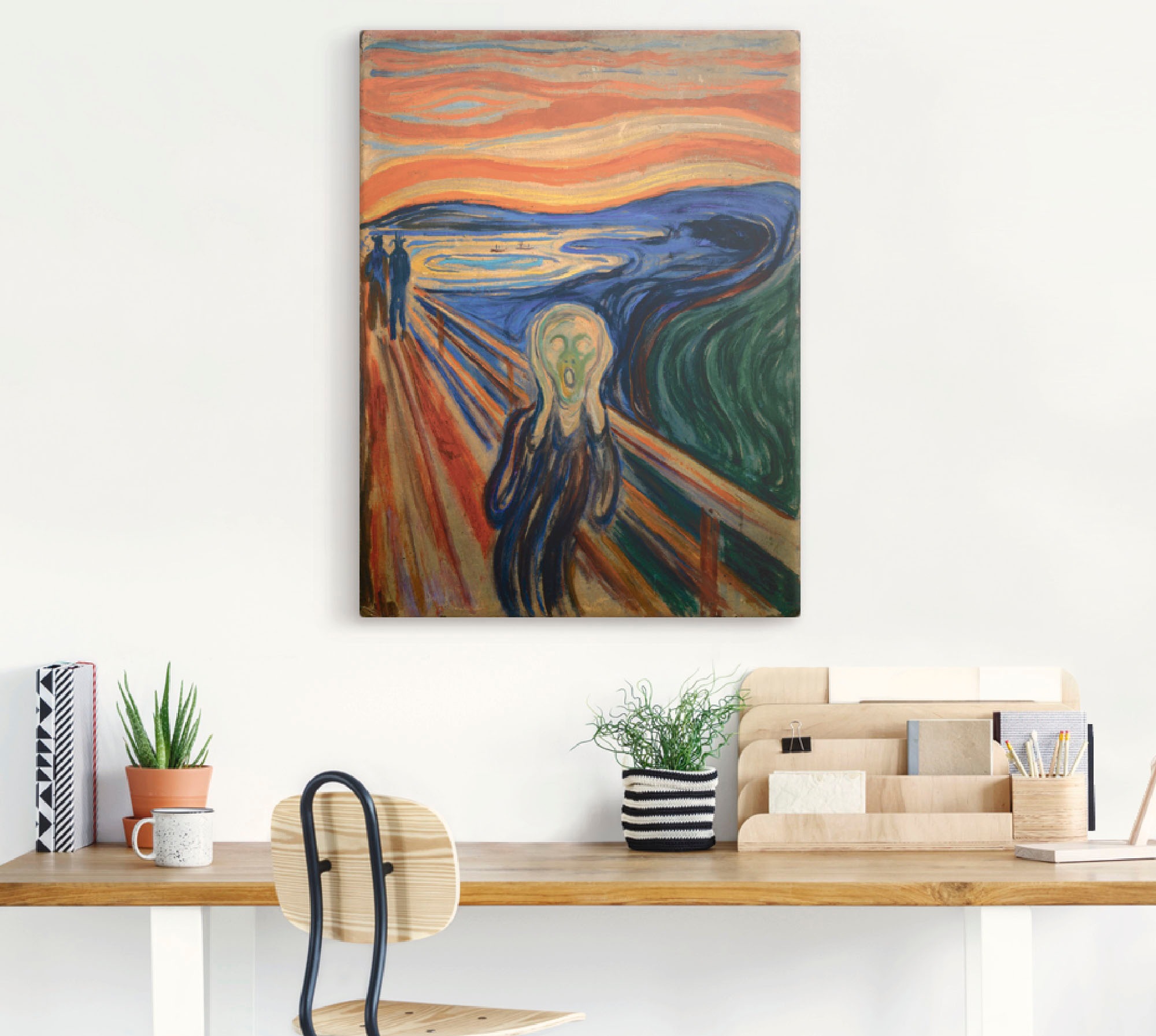 Artland Wandbild »Der Schrei. 1893« Mann 1 Stk. tlg. als Alubild, Outdoorbi günstig online kaufen