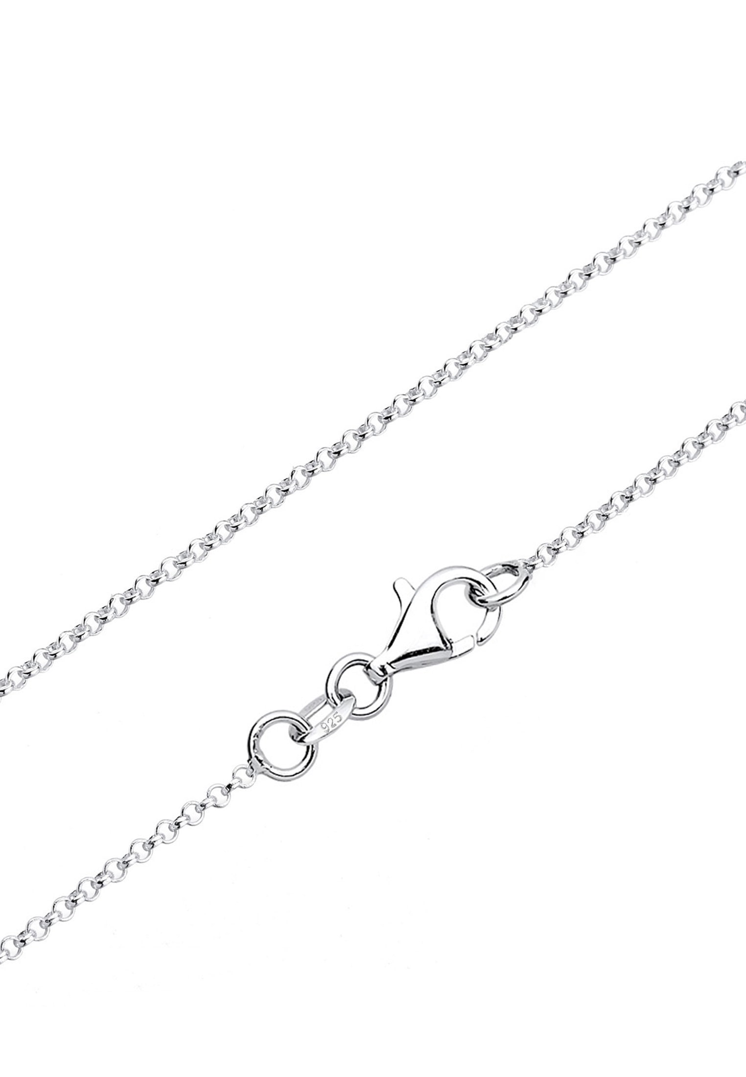 Elli DIAMONDS Collierkettchen »Anker Diamant Weiß (0.03ct) 925 Sterling Silber«
