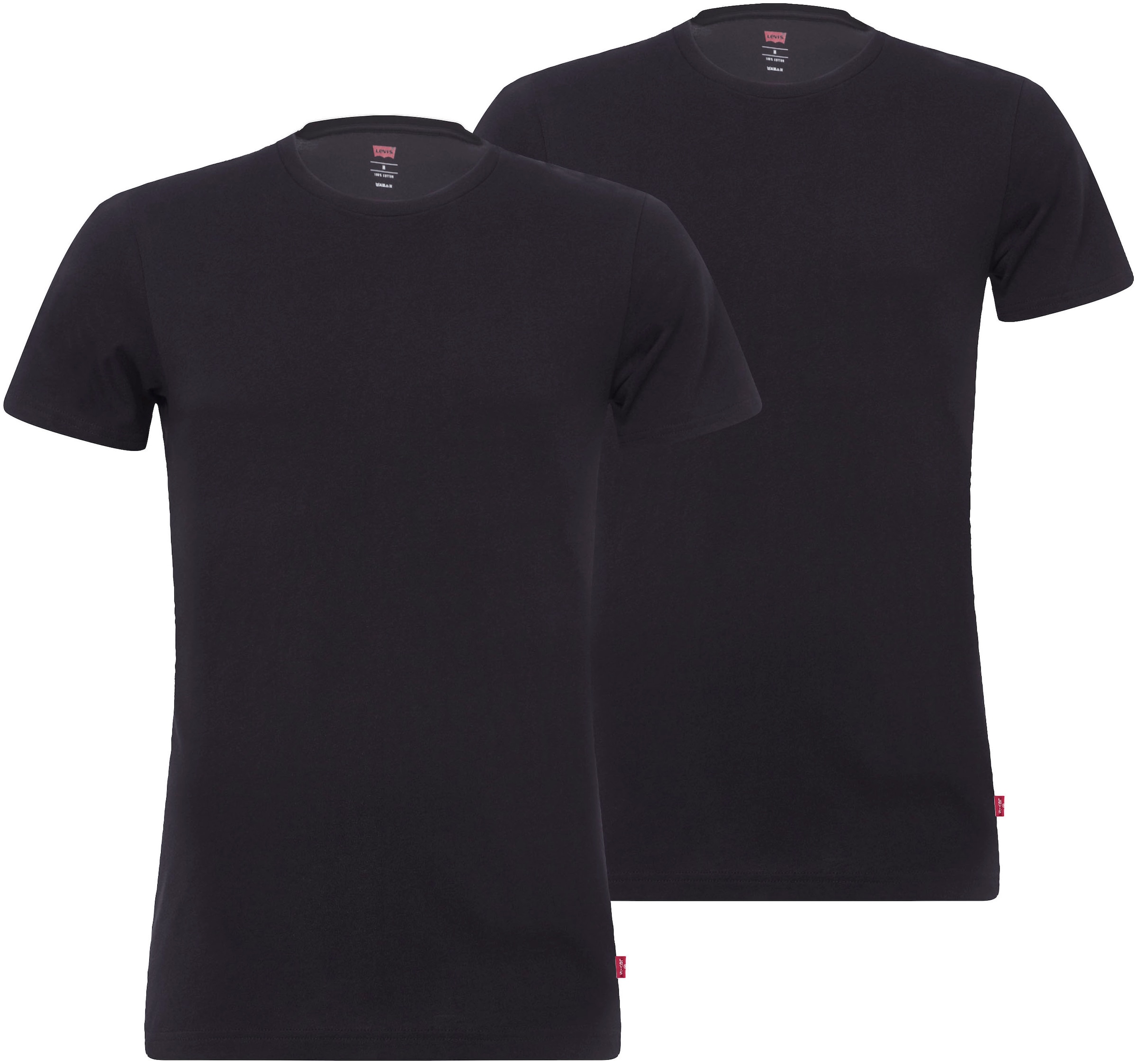 Levi's® T-Shirt, (Packung, 2er-Pack), mit breitem Logobund