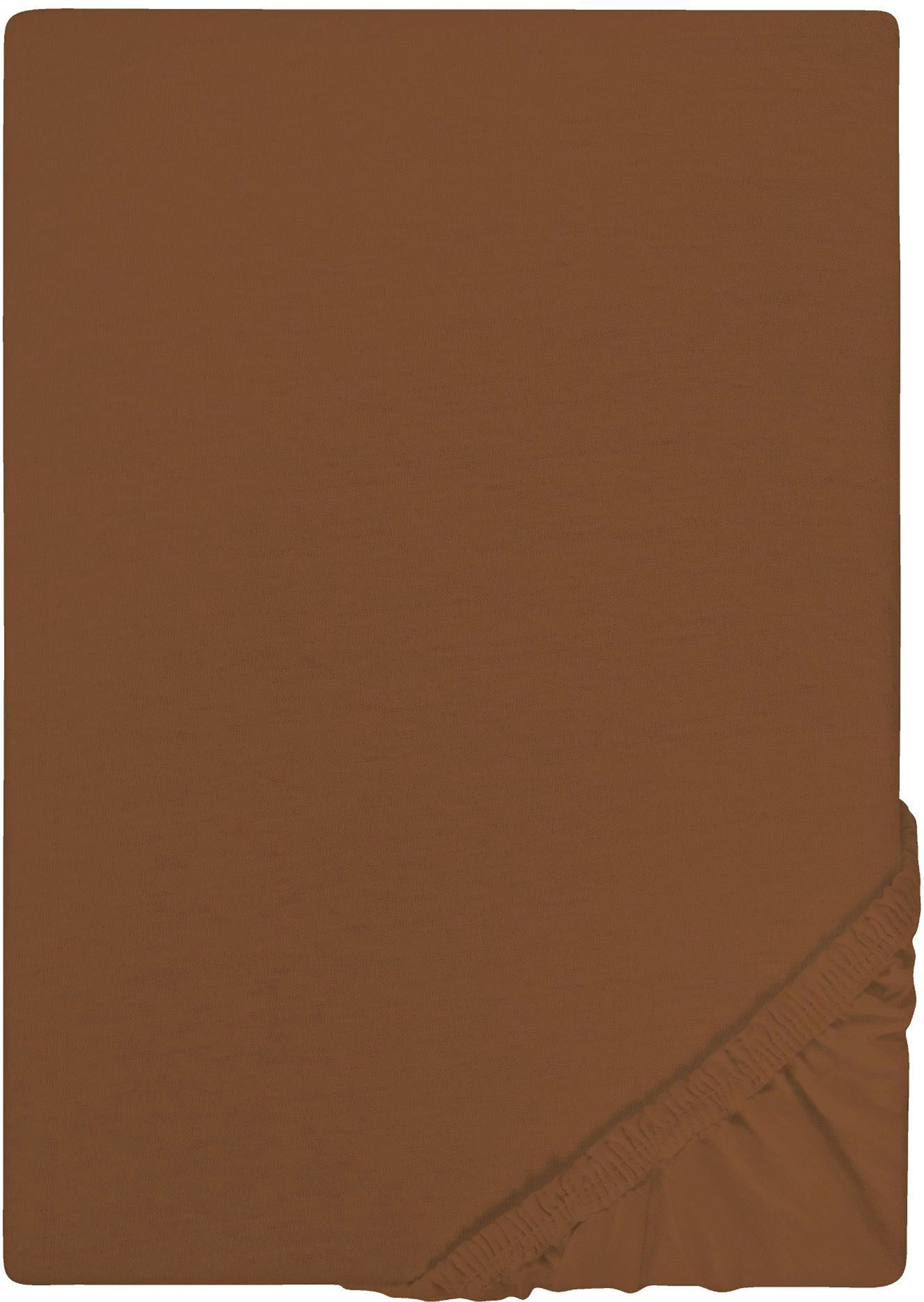Castell - Markenbettwäsche Spannbettlaken »Jersey in Gr. 90x200, 140x200 oder 180x200 cm«, aus Baumwolle, für Matratzen bis 22 cm Höhe, Bettlaken, Spannbetttuch