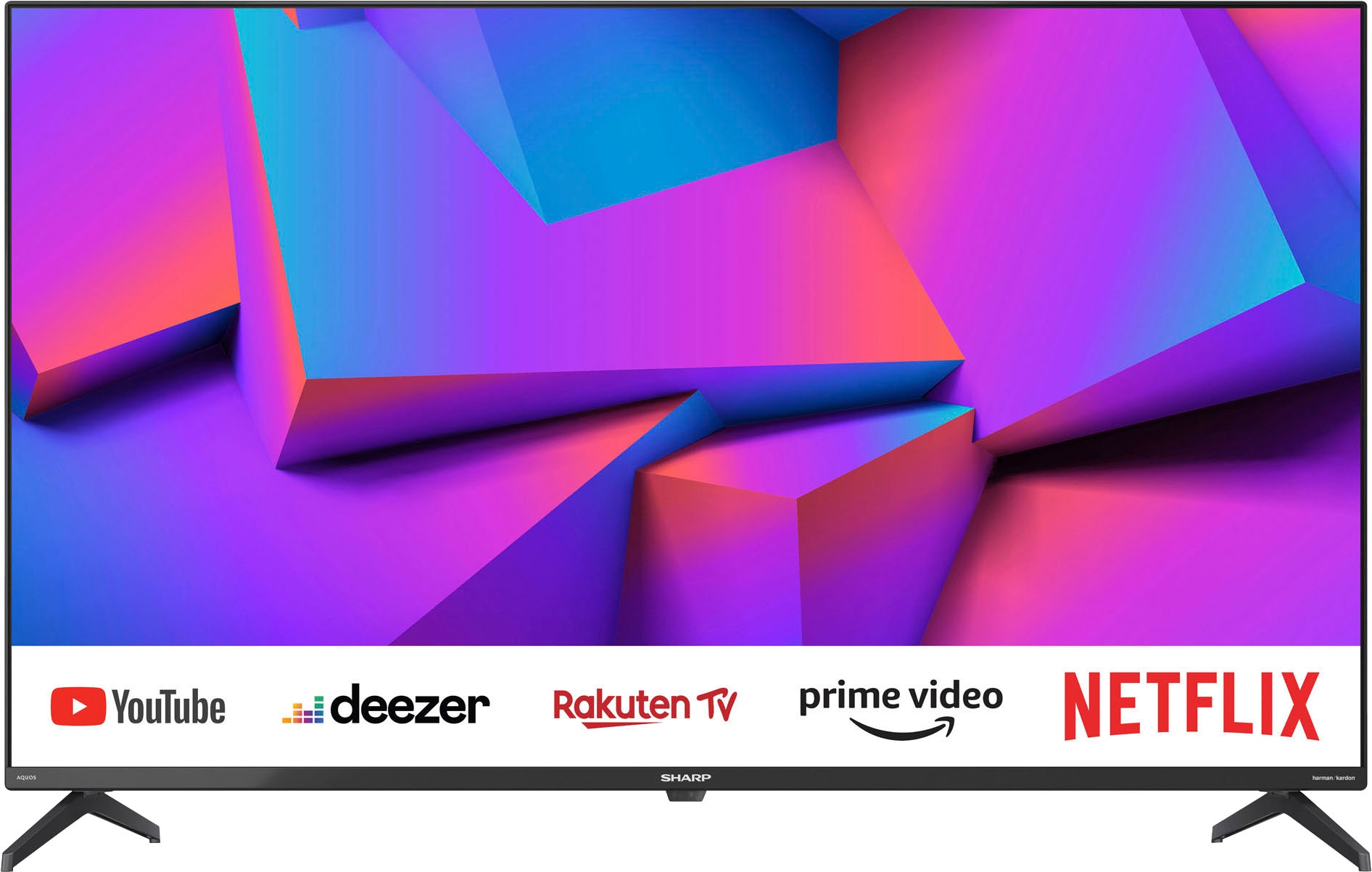 Sharp LED-Fernseher »4T-C43FK_«, 4K Ultra HD, Smart-TV