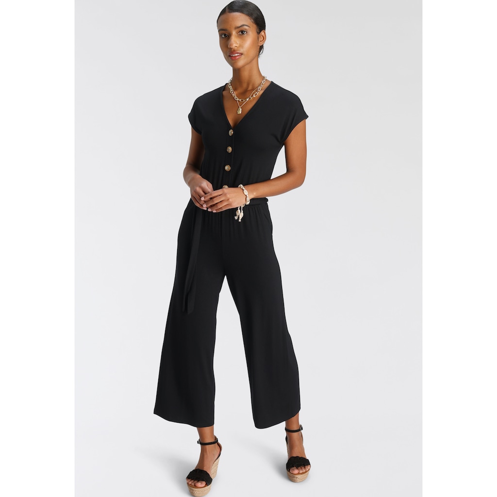 Tamaris Culotte-Overall, mit Knopfleiste