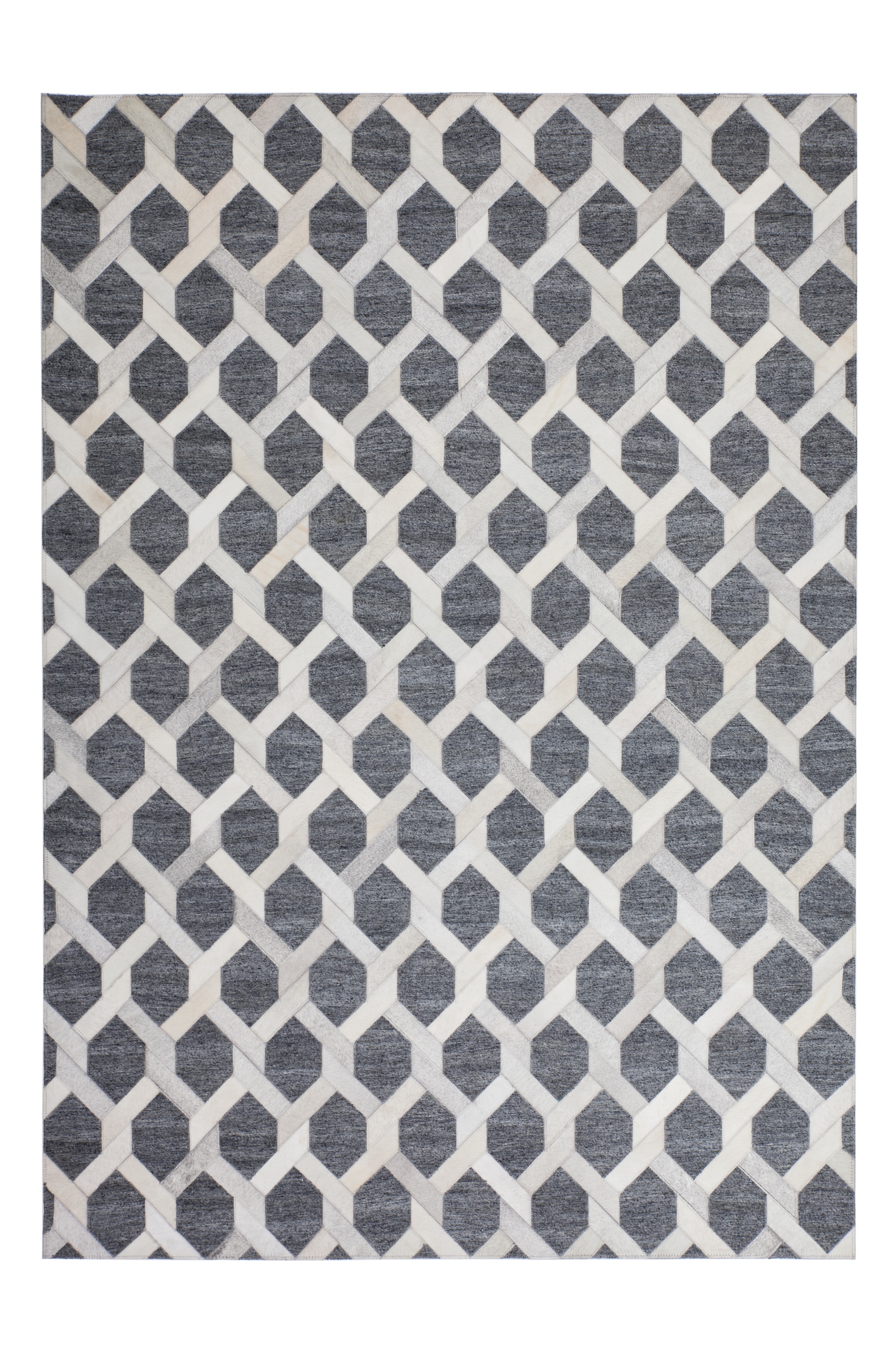 Kayoom Teppich »Chimera 110«, rechteckig, 11 mm Höhe, Materialmix aus Viskose und Leder, handgefertigtes Unikat