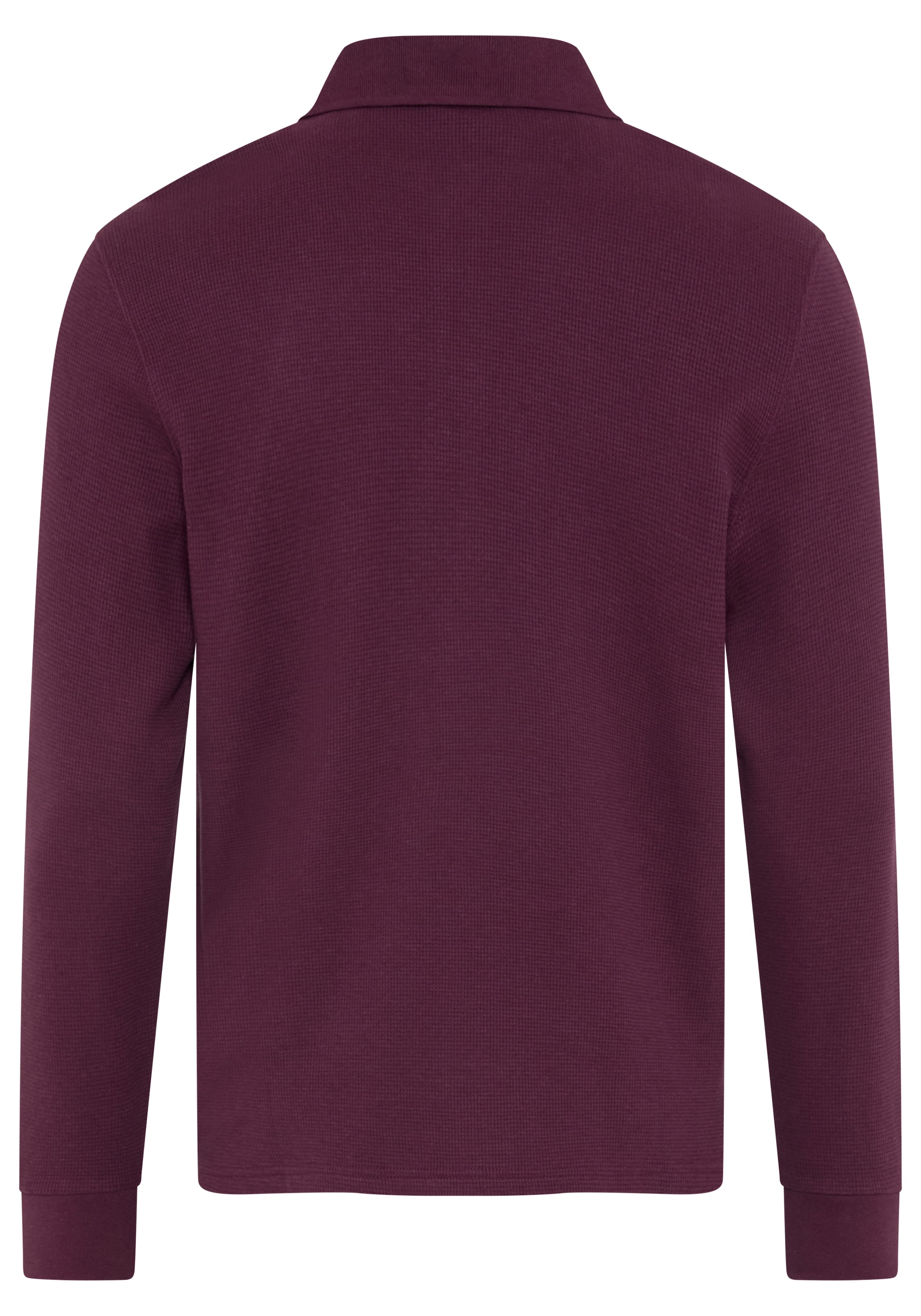 Man's World Poloshirt »Strukturiertes, wertiges  Material« normale Passform, mit Langarm, klassischer Stil