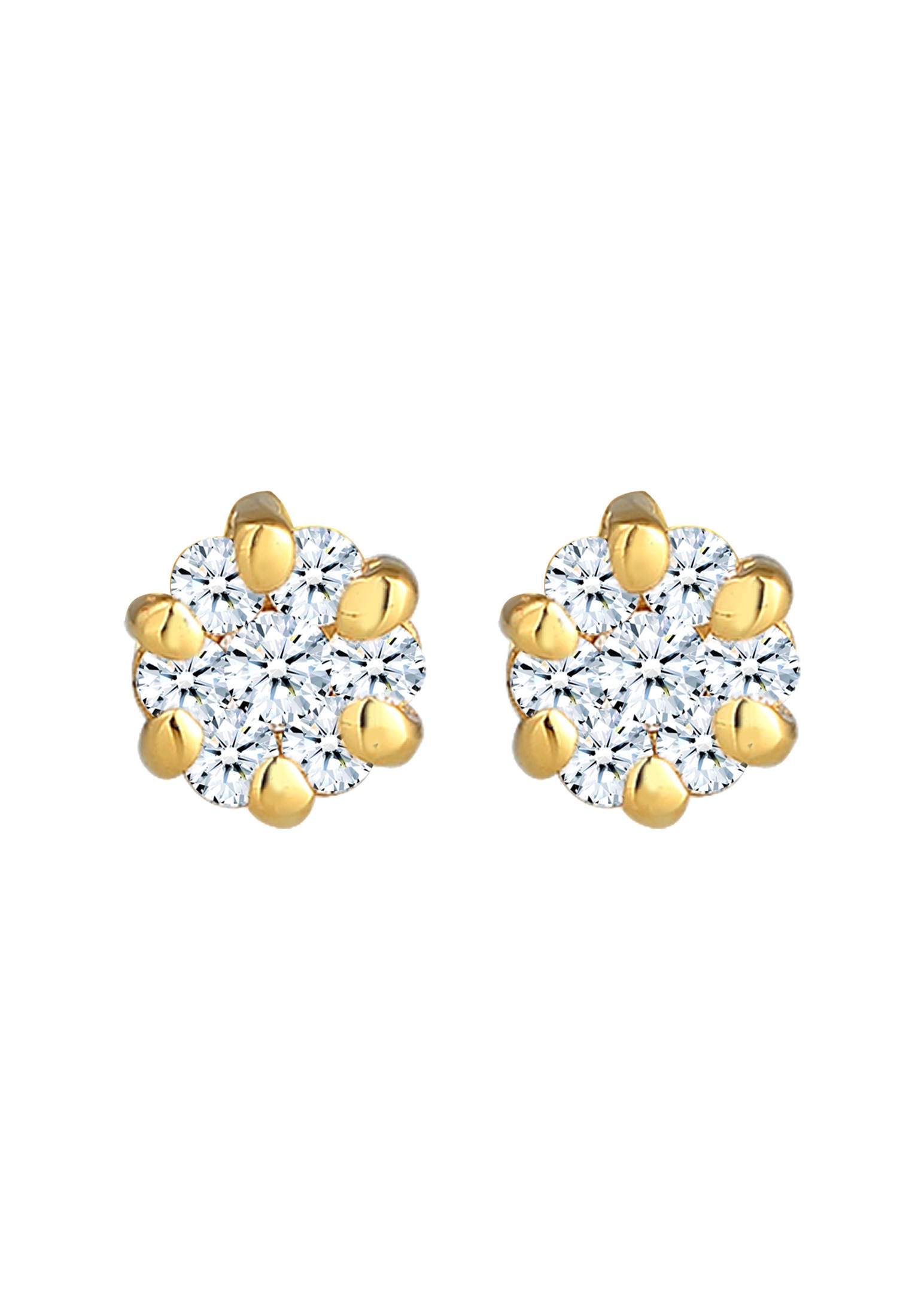 Elli DIAMONDS Paar Ohrstecker »Ohrstecker Diamant Weiß Brillantschliff (0.024 ct) 585 Gelbgold«